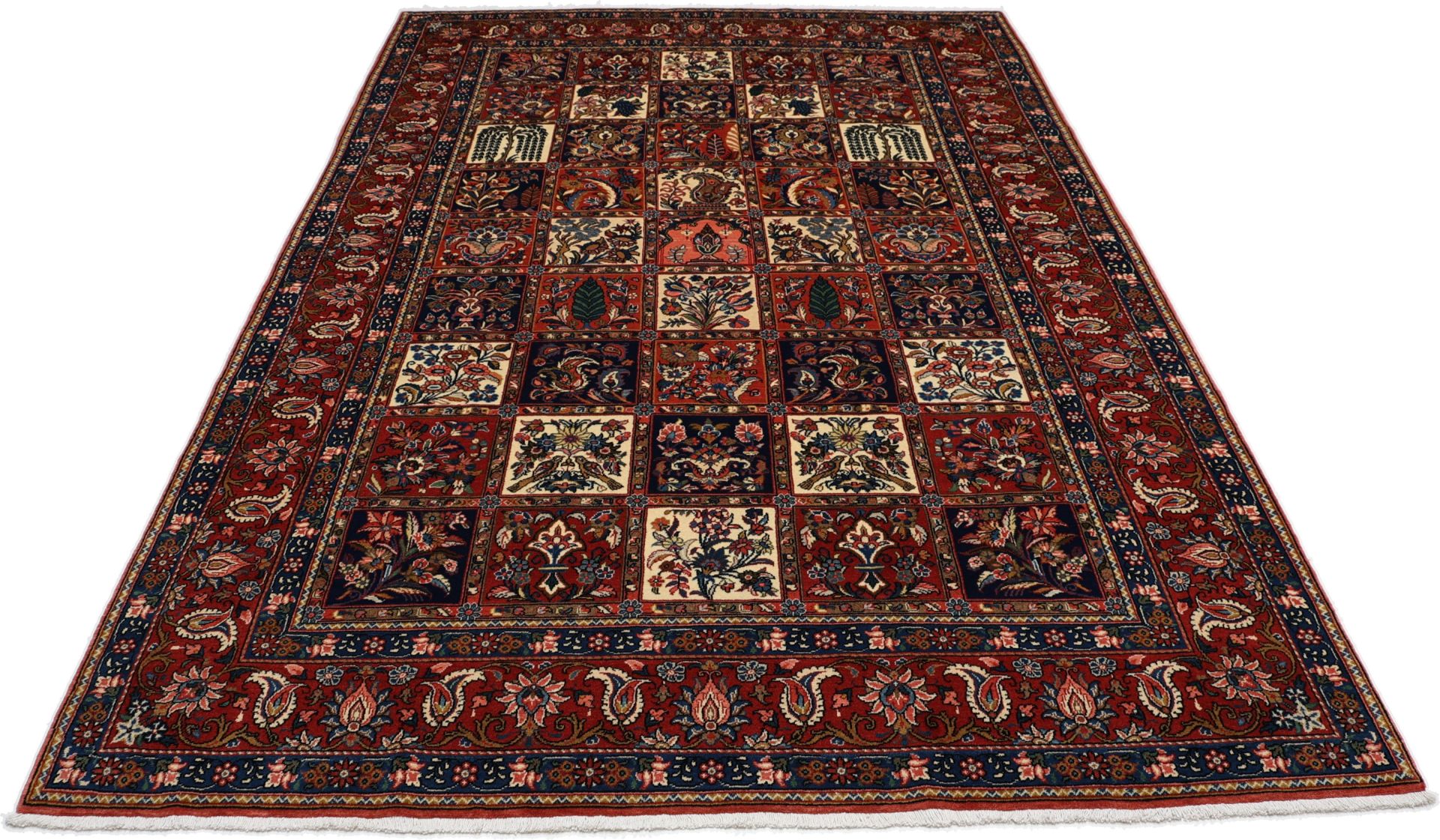 Bakhtiari Persian Rug — hand-knotted, 202 × 300 cm, Wool