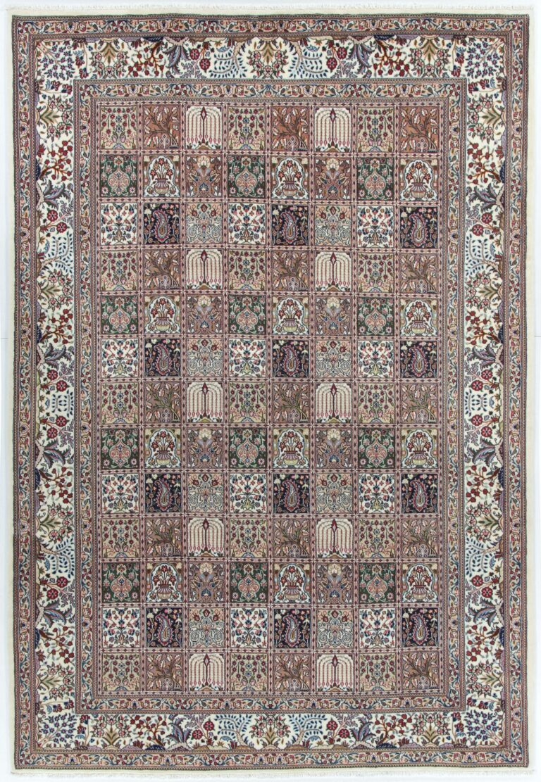 Moud Persian Rug — hand-knotted, 204 × 300 cm, Wool