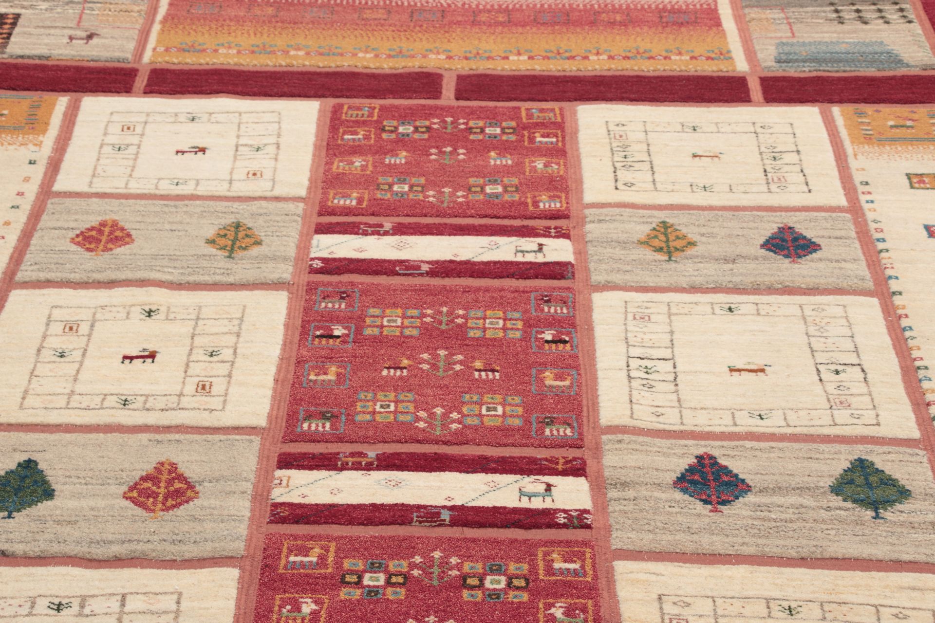 Hand-Knotted Wool Persian Rug, 206 × 307 cm