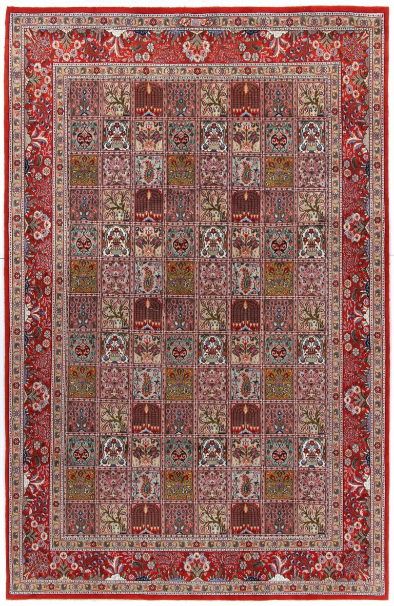 Moud Persian Rug — hand-knotted, 197 × 310 cm, Wool