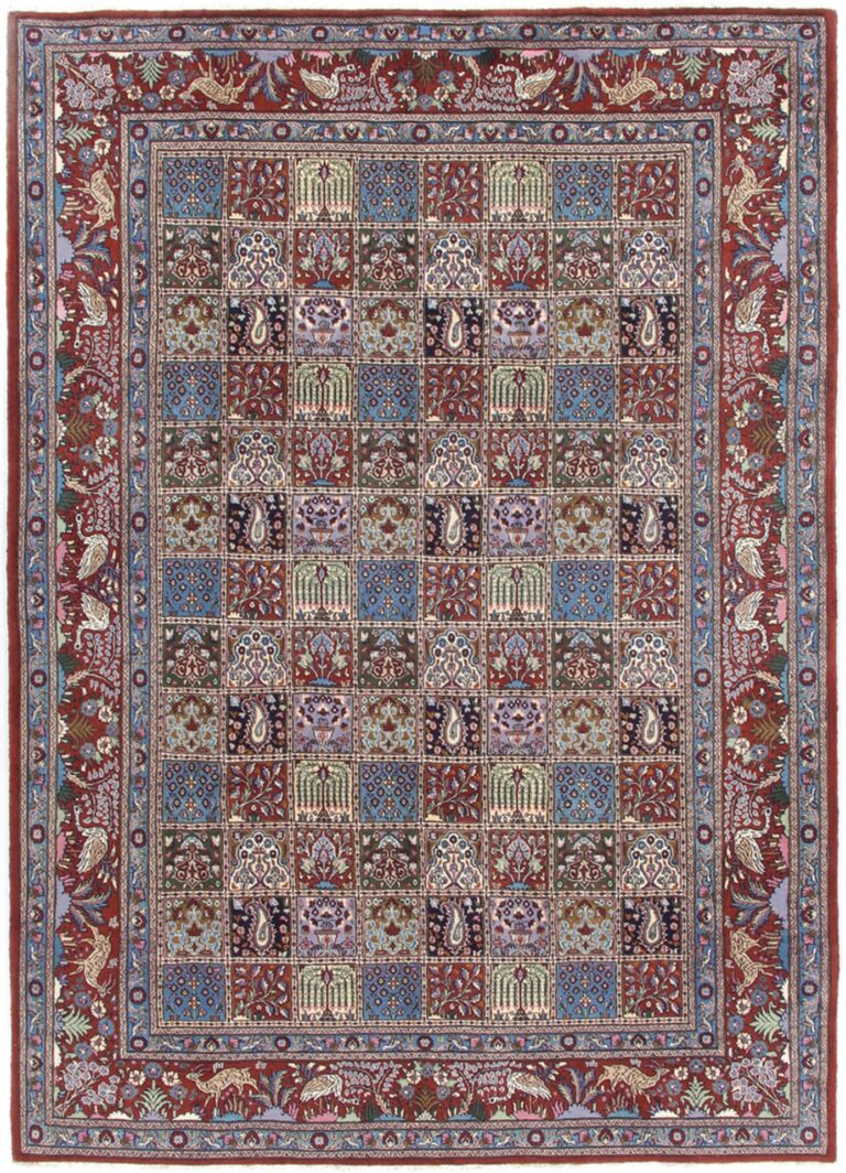 Moud Persian Rug — hand-knotted, 204 × 297 cm, Wool