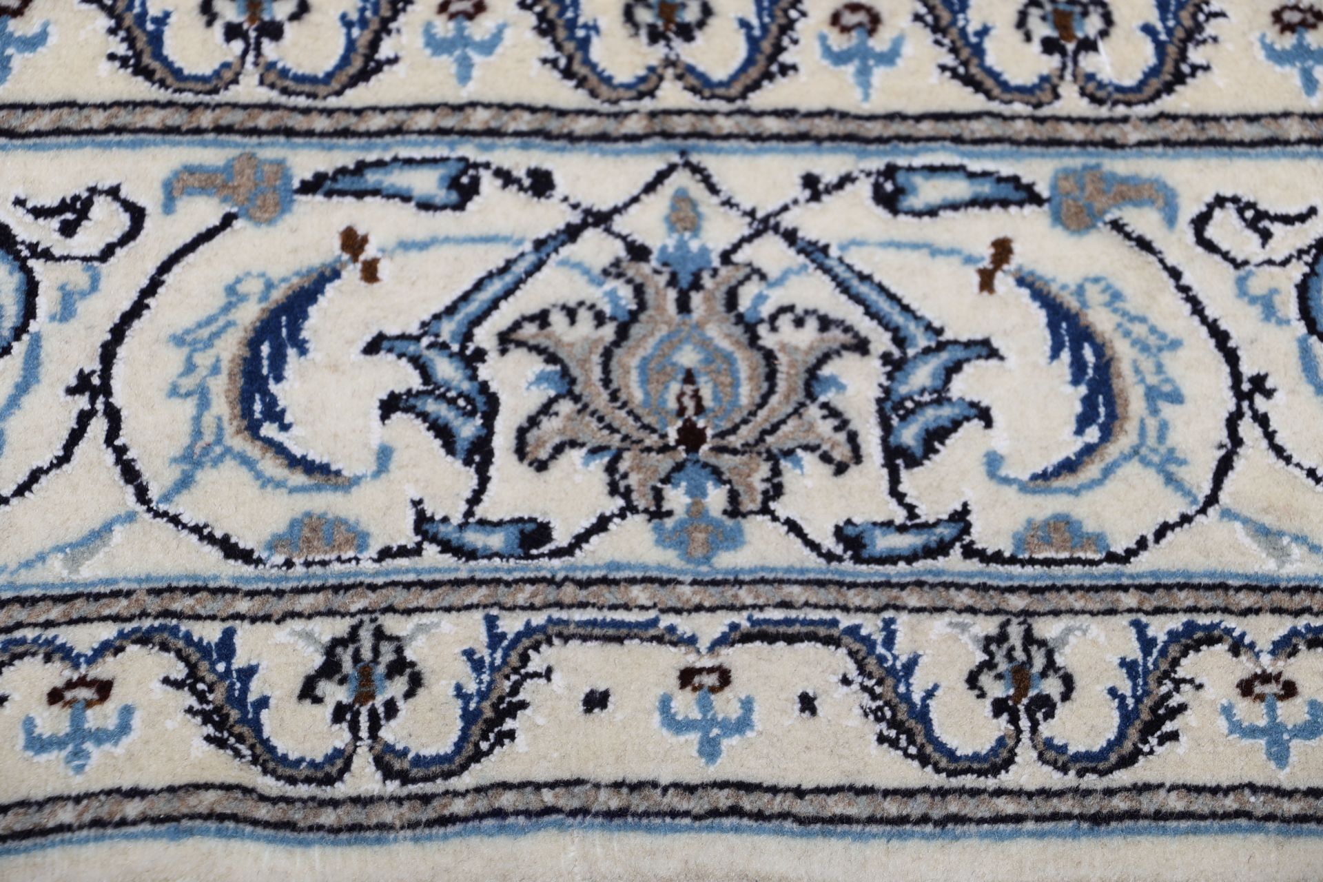 Hand-Knotted Wool Nain Persian Rug, 200 × 293 cm