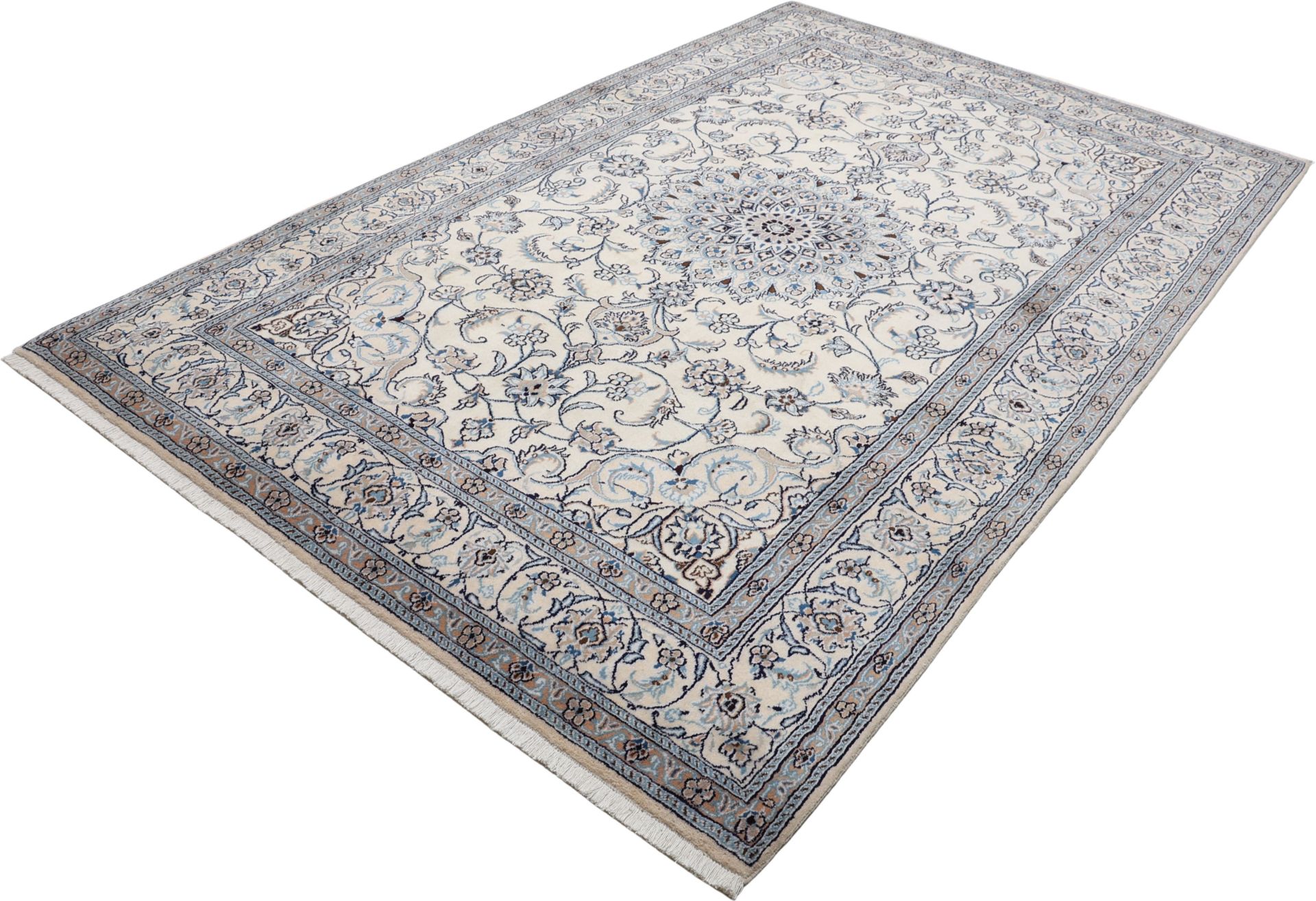 Nain Persian Rug — hand-knotted, 196 × 306 cm, Wool
