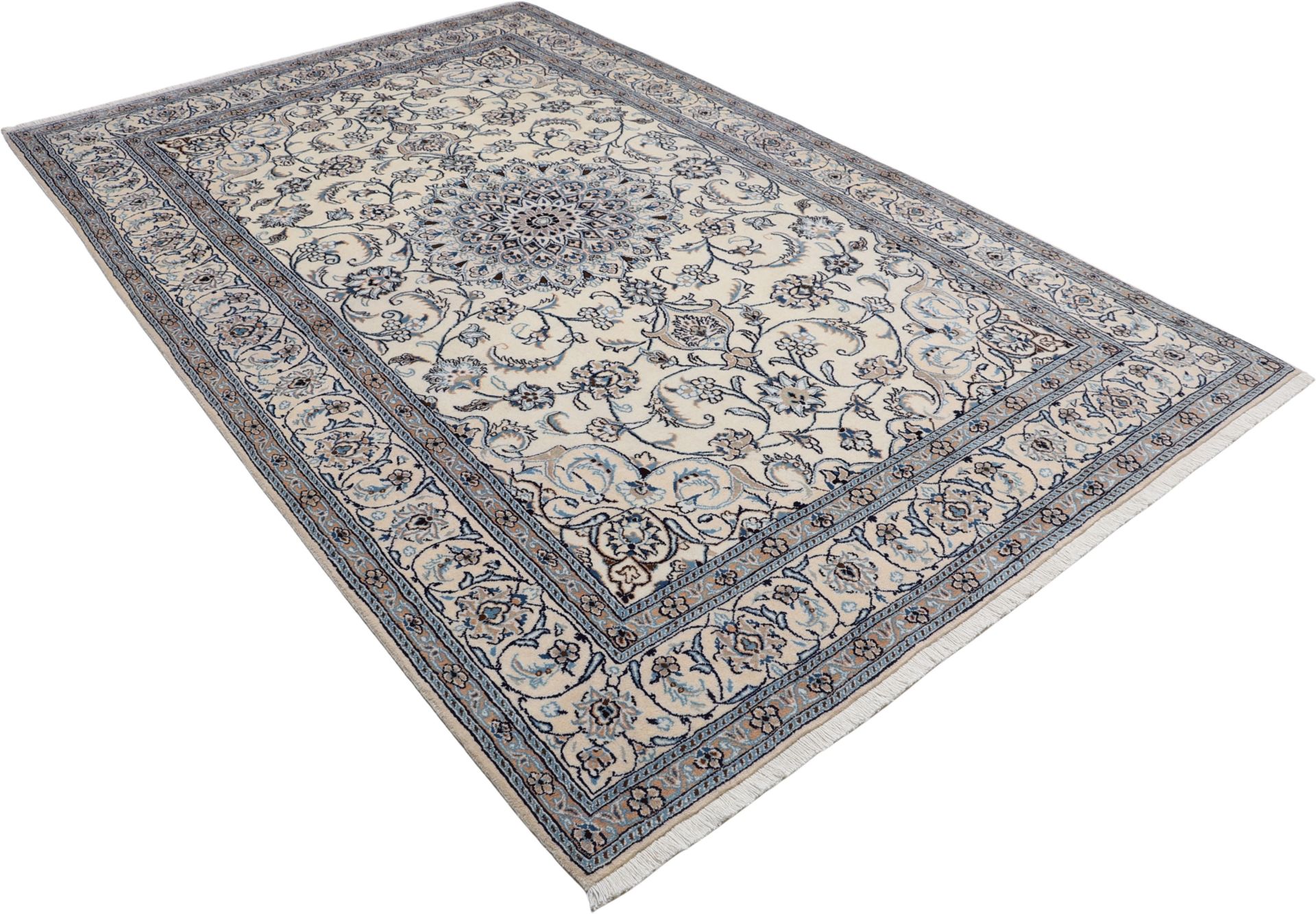 Nain Persian Rug — hand-knotted, 196 × 306 cm, Wool