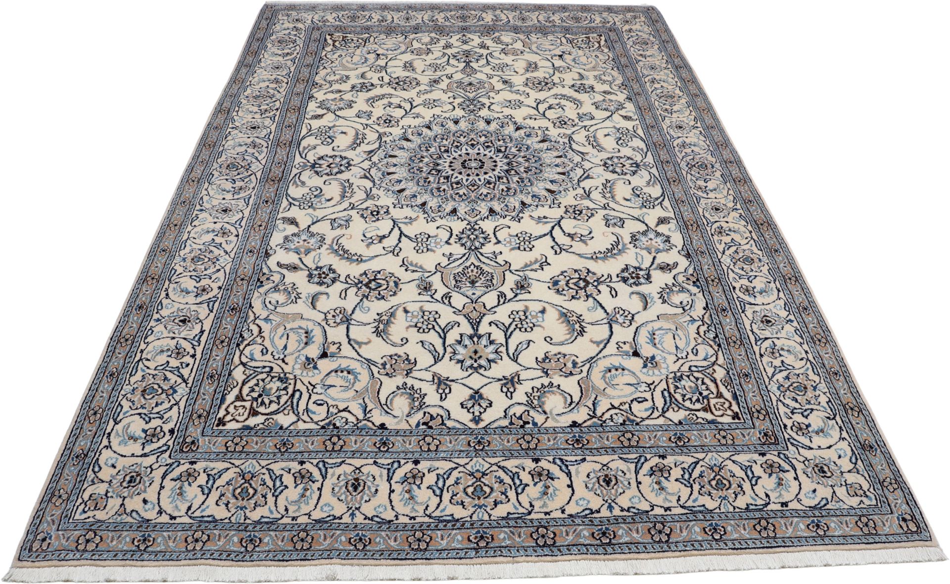 Nain Persian Rug — hand-knotted, 196 × 306 cm, Wool