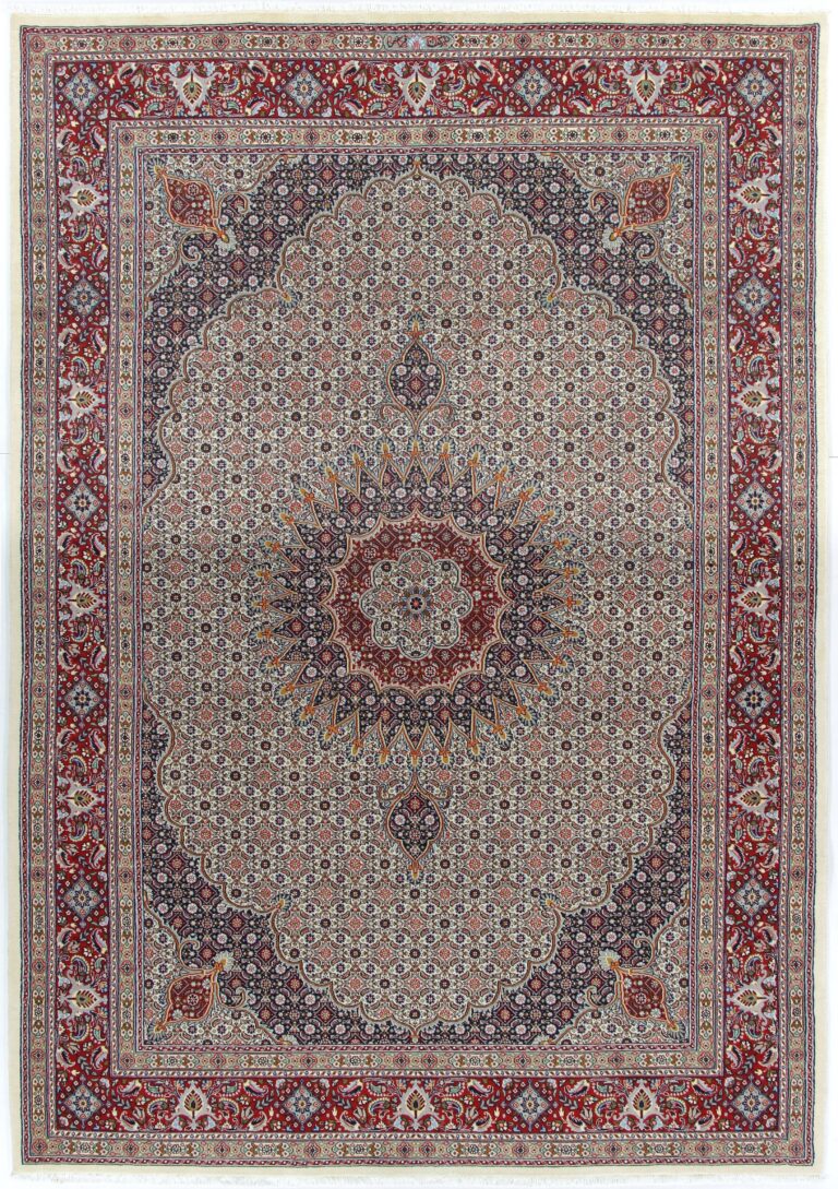 Moud Persian Rug 203 × 300 cm, Wool, hand-knotted