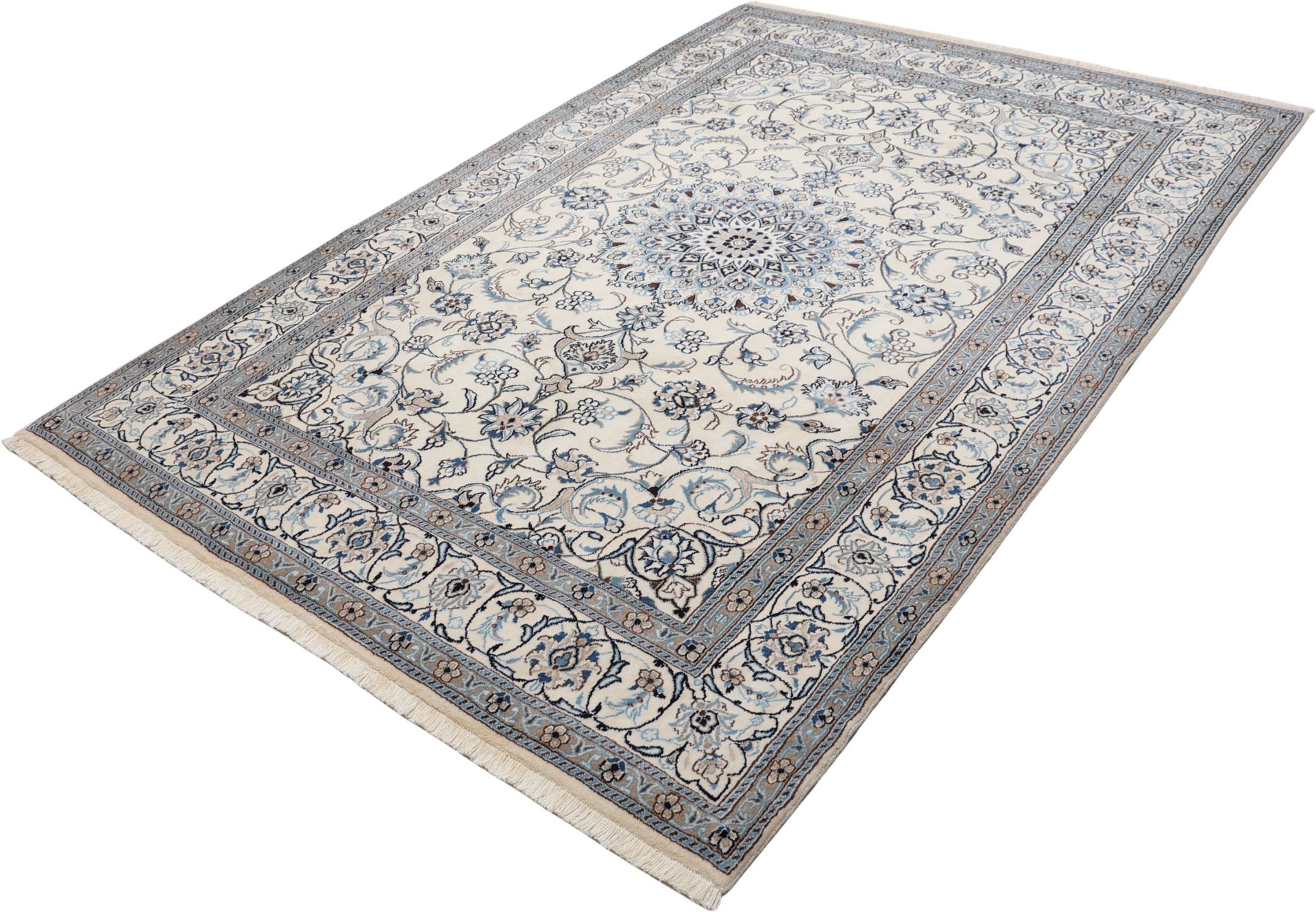 Nain Persian Rug — hand-knotted, 197 × 297 cm, Wool