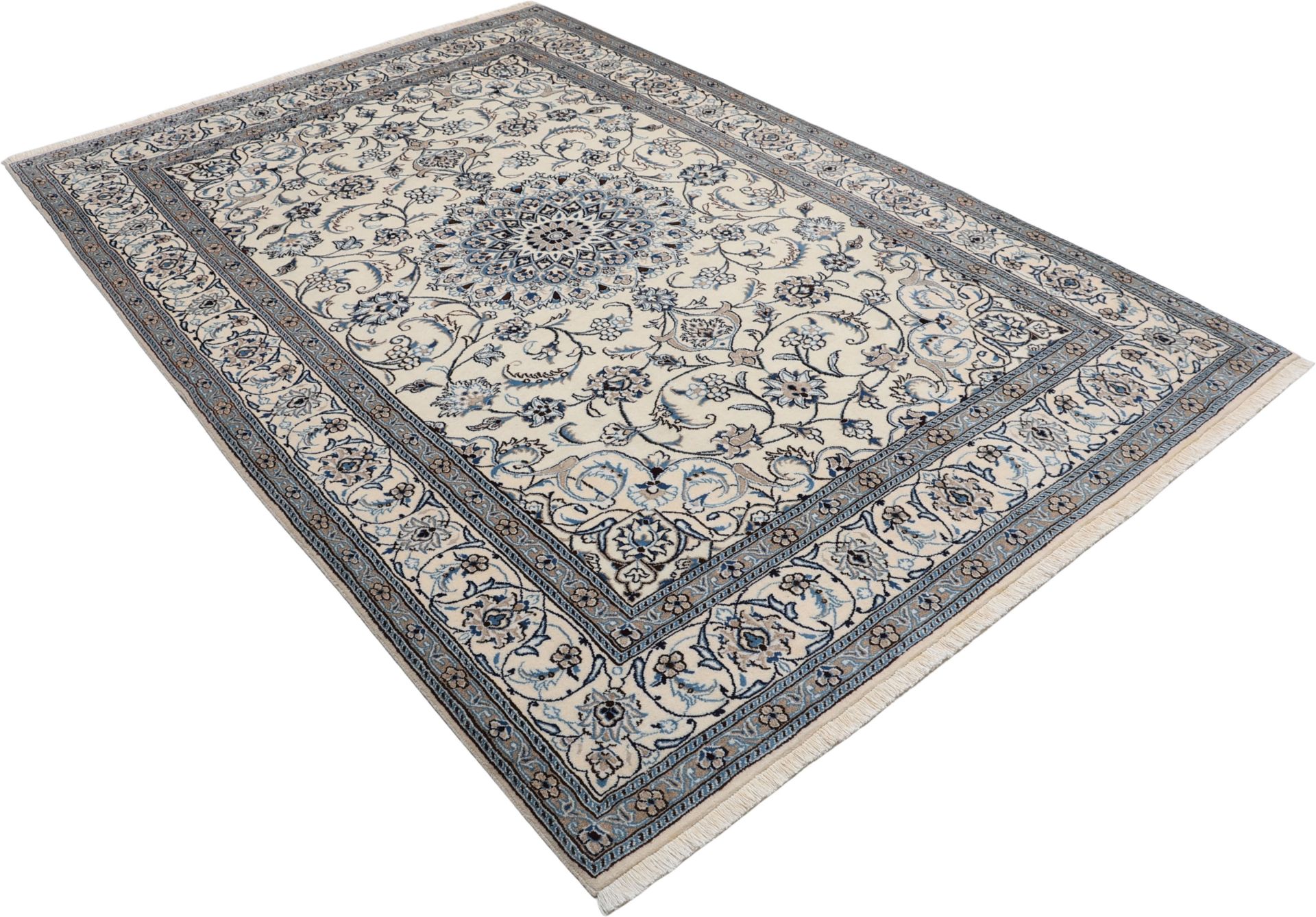 Nain Persian Rug — hand-knotted, 197 × 297 cm, Wool