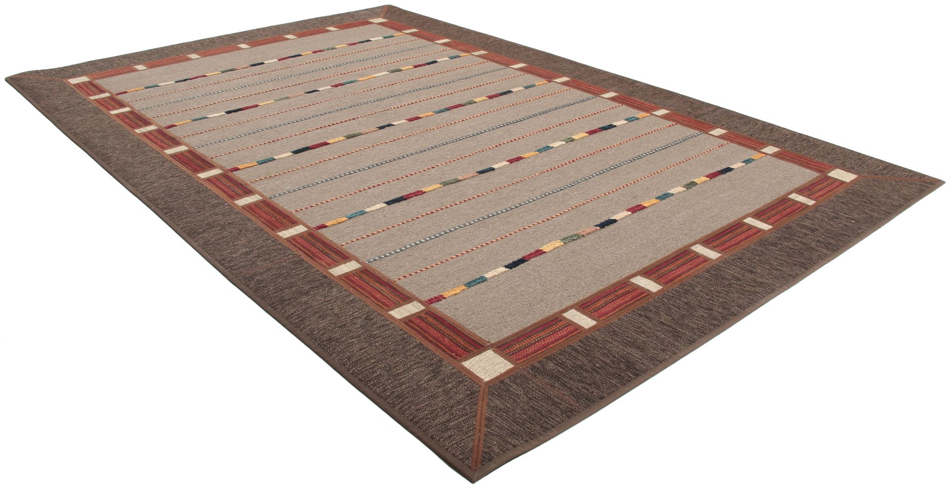 Hand-Woven Wool Kilim Persian Rug, 202 × 301 cm