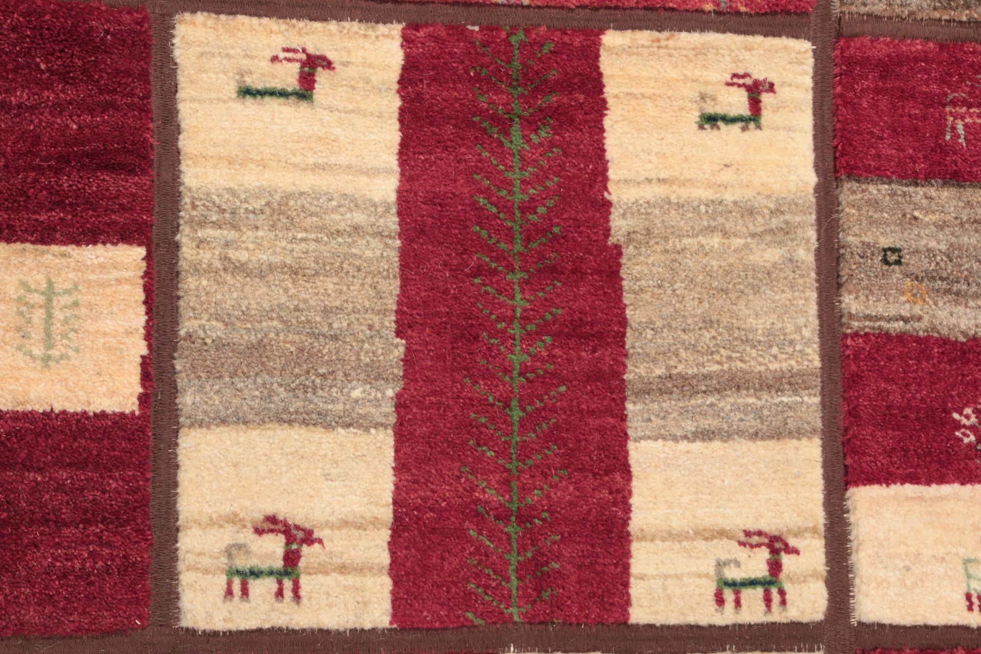 Gabbeh Persian Rug — hand-knotted, 205 × 304 cm, Wool