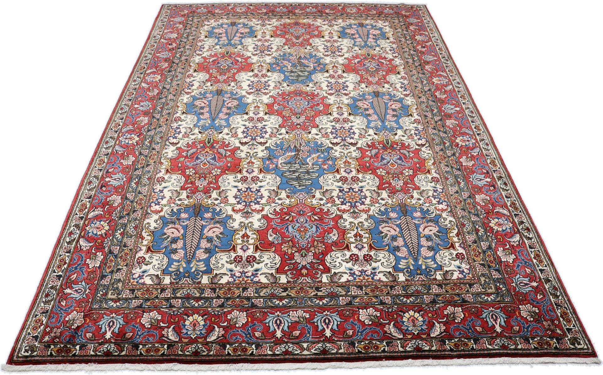 Bakhtiari Persian Rug — hand-knotted, 210 × 305 cm, Wool
