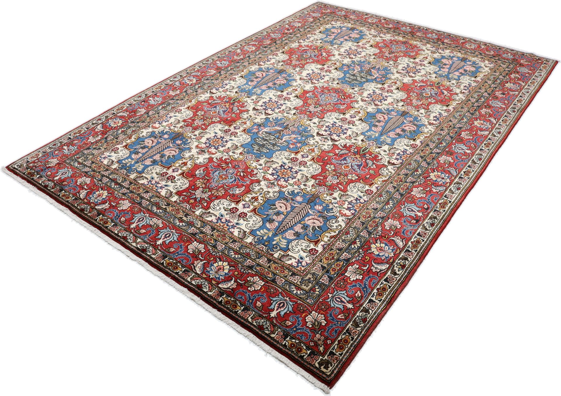 Bakhtiari Persian Rug — hand-knotted, 210 × 305 cm, Wool
