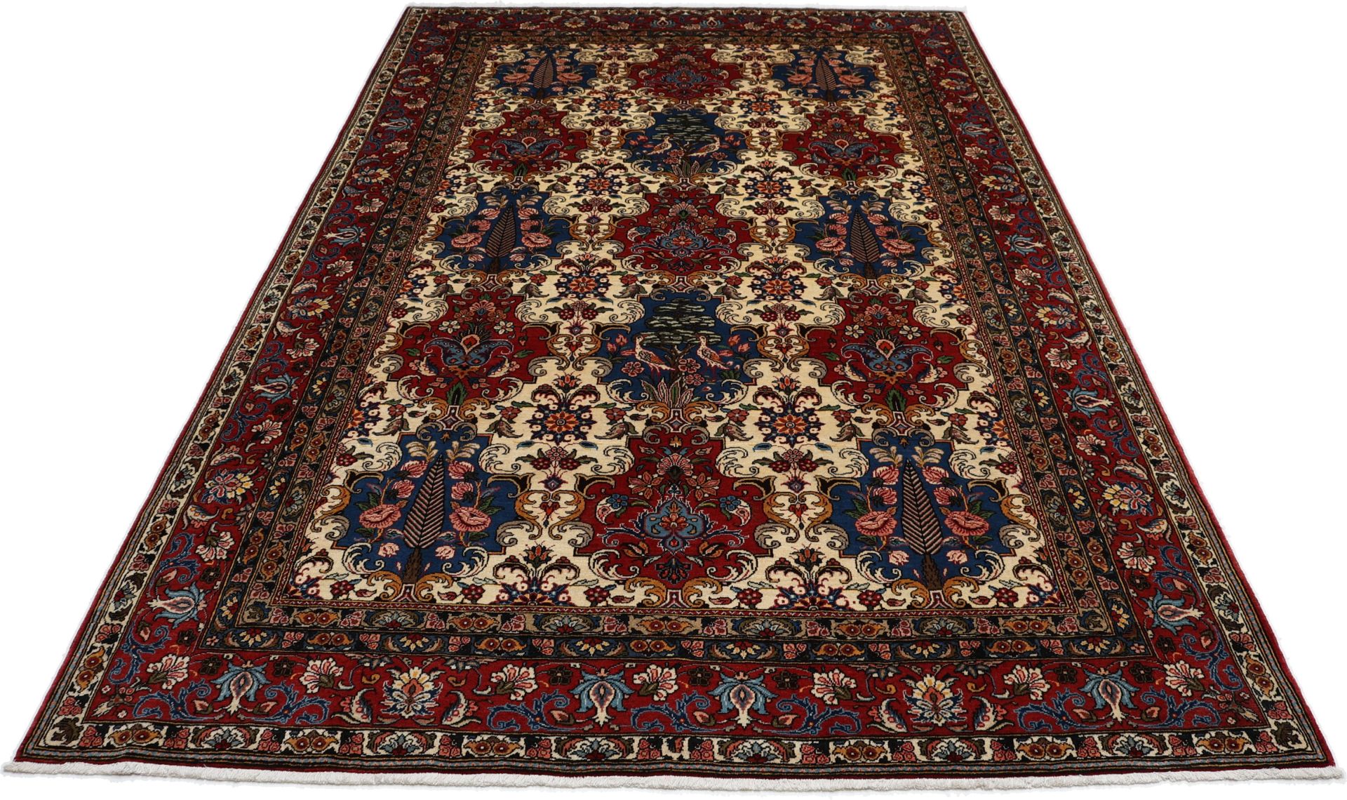 Bakhtiari Persian Rug — hand-knotted, 210 × 305 cm, Wool