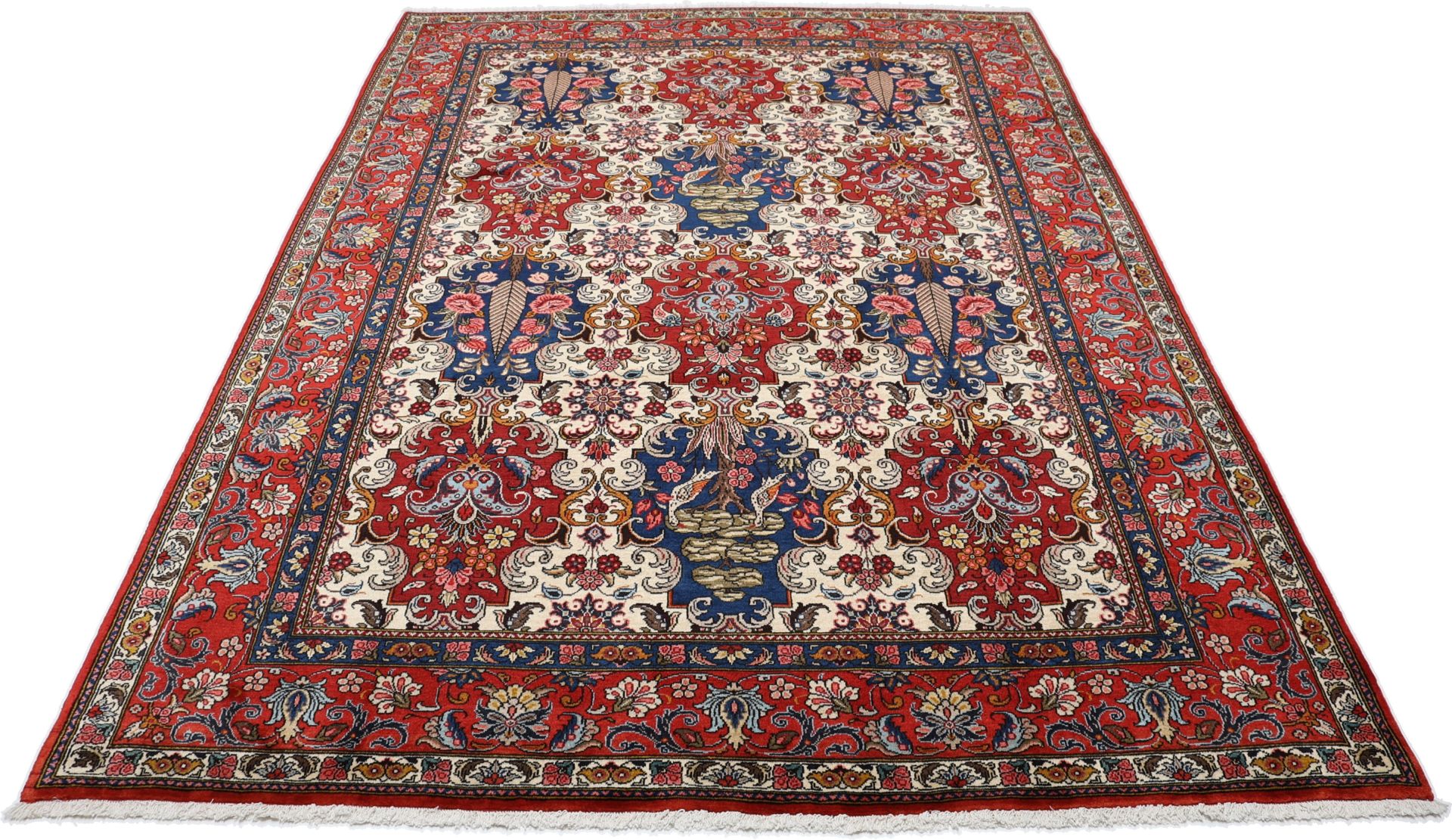 Bakhtiari Persian Rug — hand-knotted, 211 × 295 cm, Wool