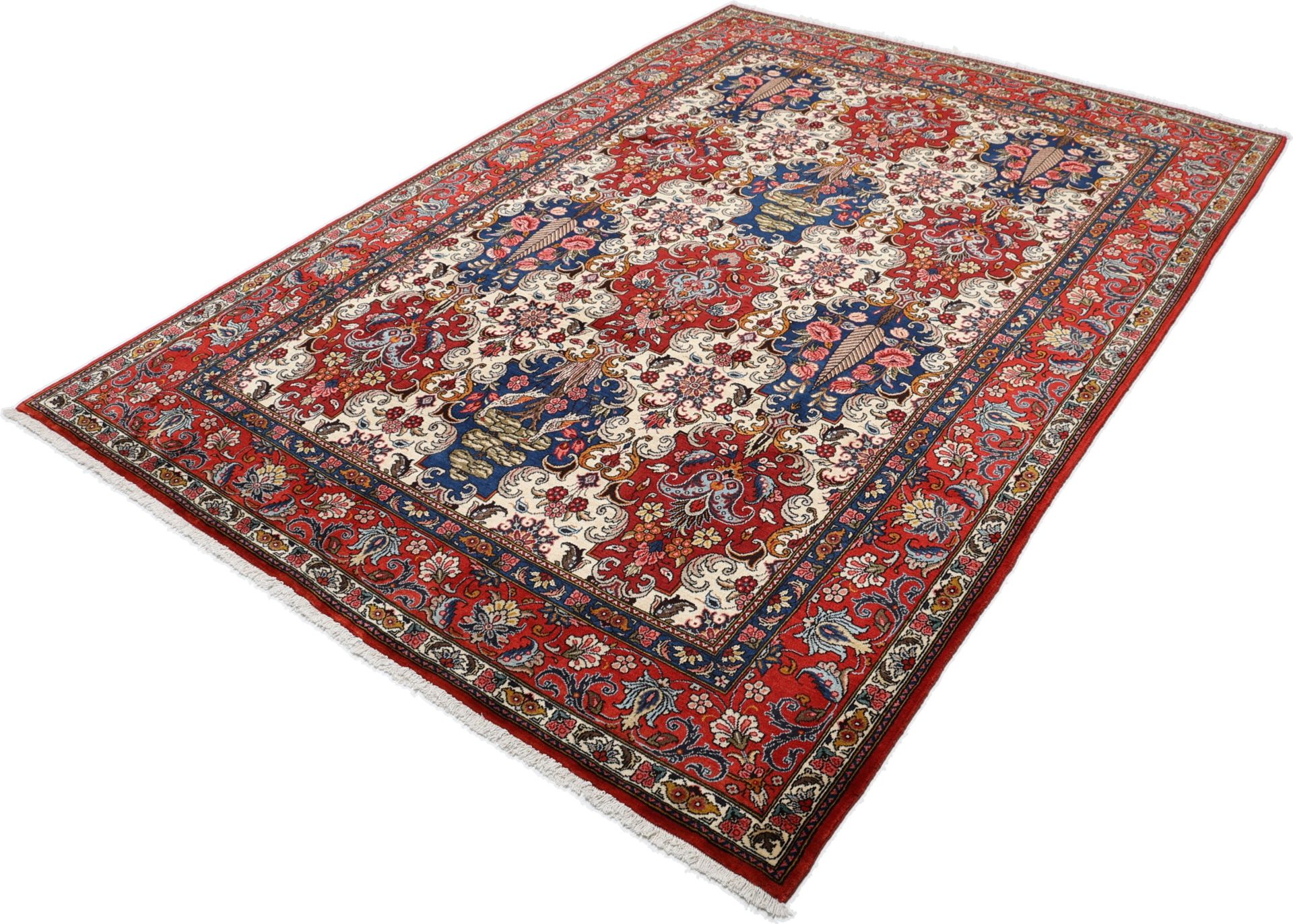 Bakhtiari Persian Rug — hand-knotted, 211 × 295 cm, Wool