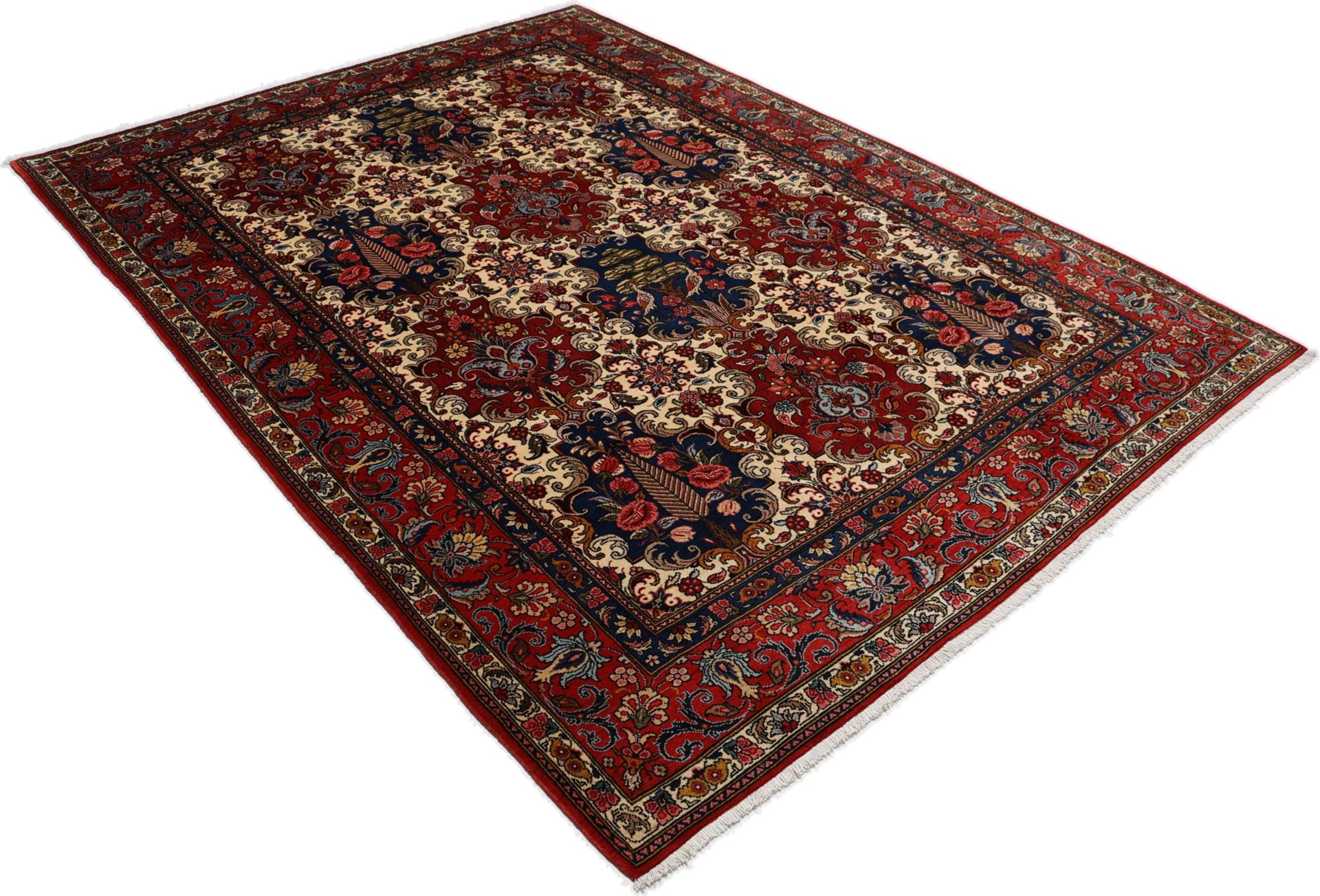 Bakhtiari Persian Rug — hand-knotted, 211 × 295 cm, Wool