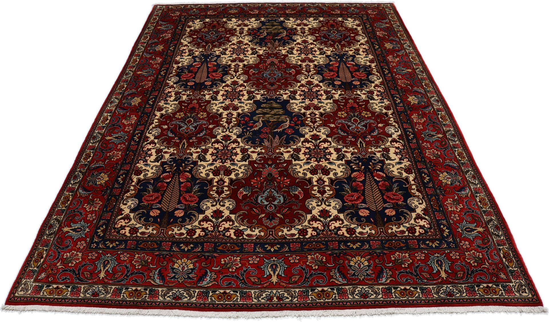 Bakhtiari Persian Rug — hand-knotted, 211 × 295 cm, Wool