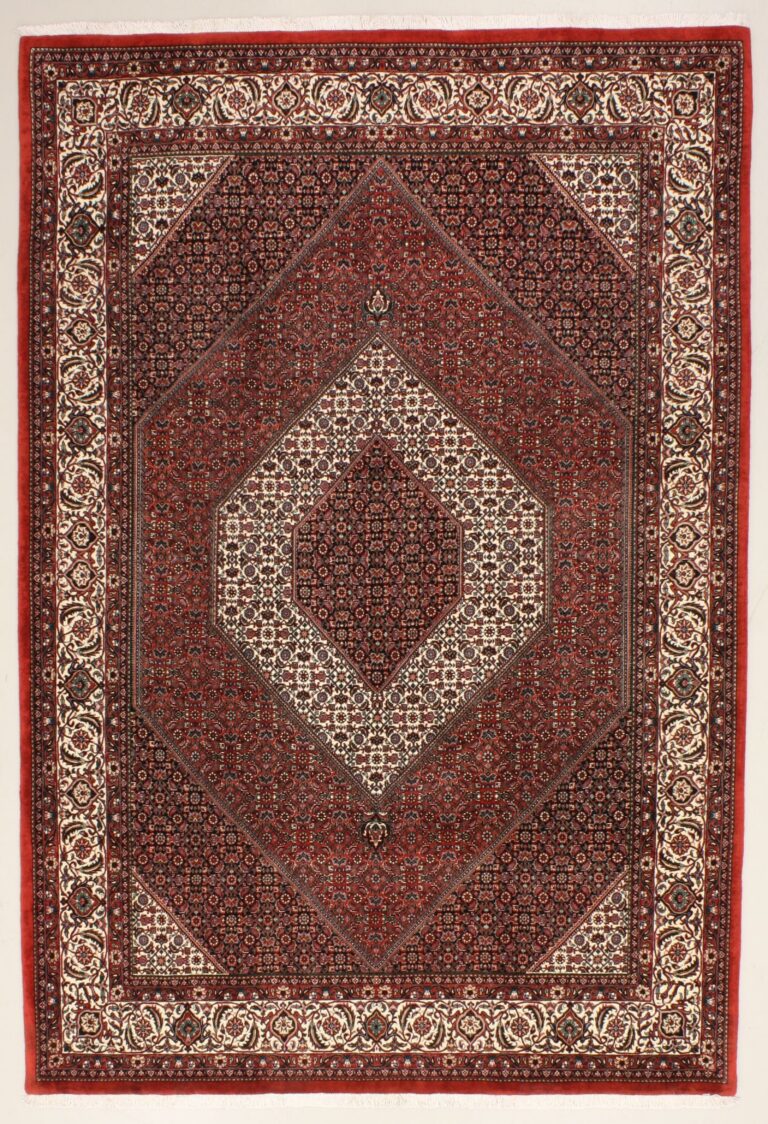 Bijar Persian Rug 203 × 298 cm, Wool & Silk, hand-knotted