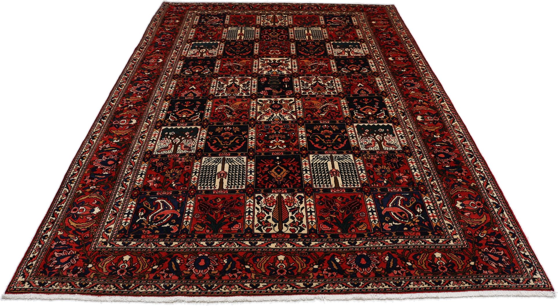 Hand-Knotted Wool Bakhtiari Persian Rug, 215 × 310 cm