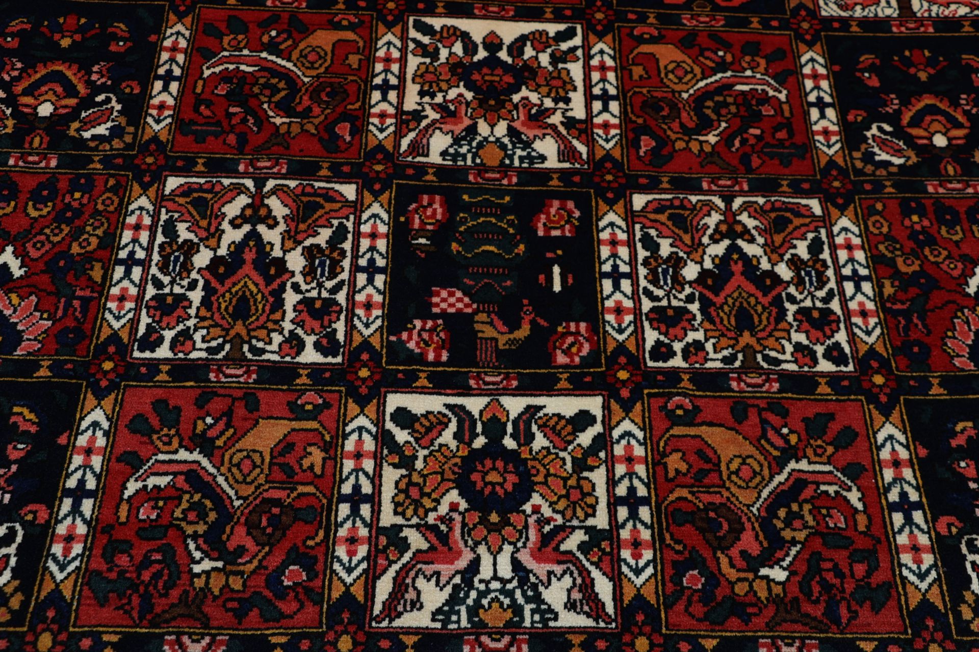 Hand-Knotted Wool Bakhtiari Persian Rug, 215 × 310 cm