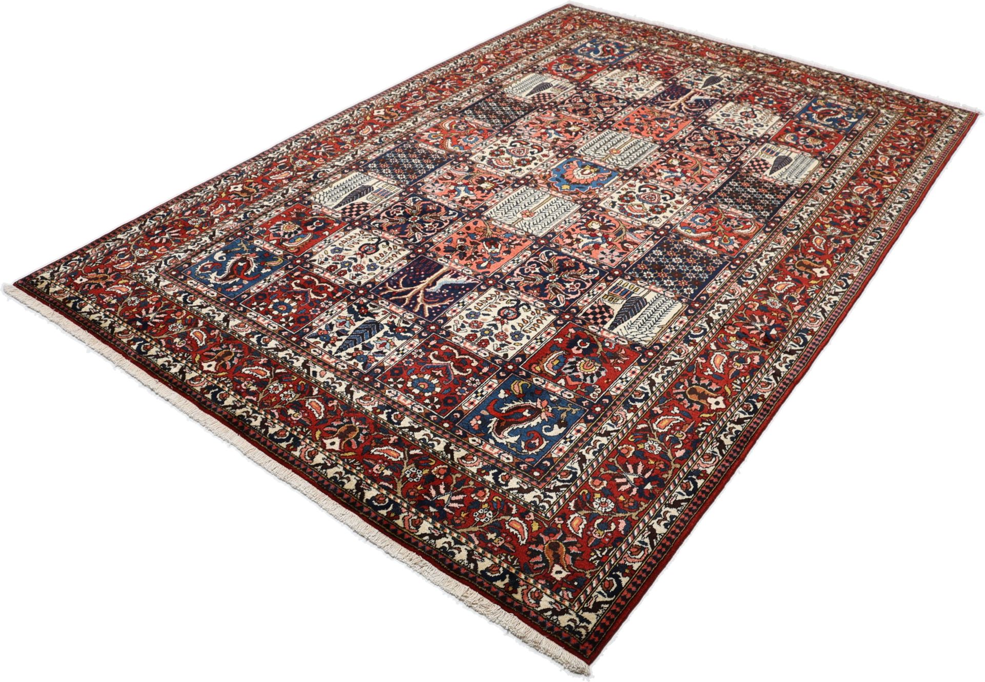 Bakhtiari Persian Rug — hand-knotted, 210 × 300 cm, Wool