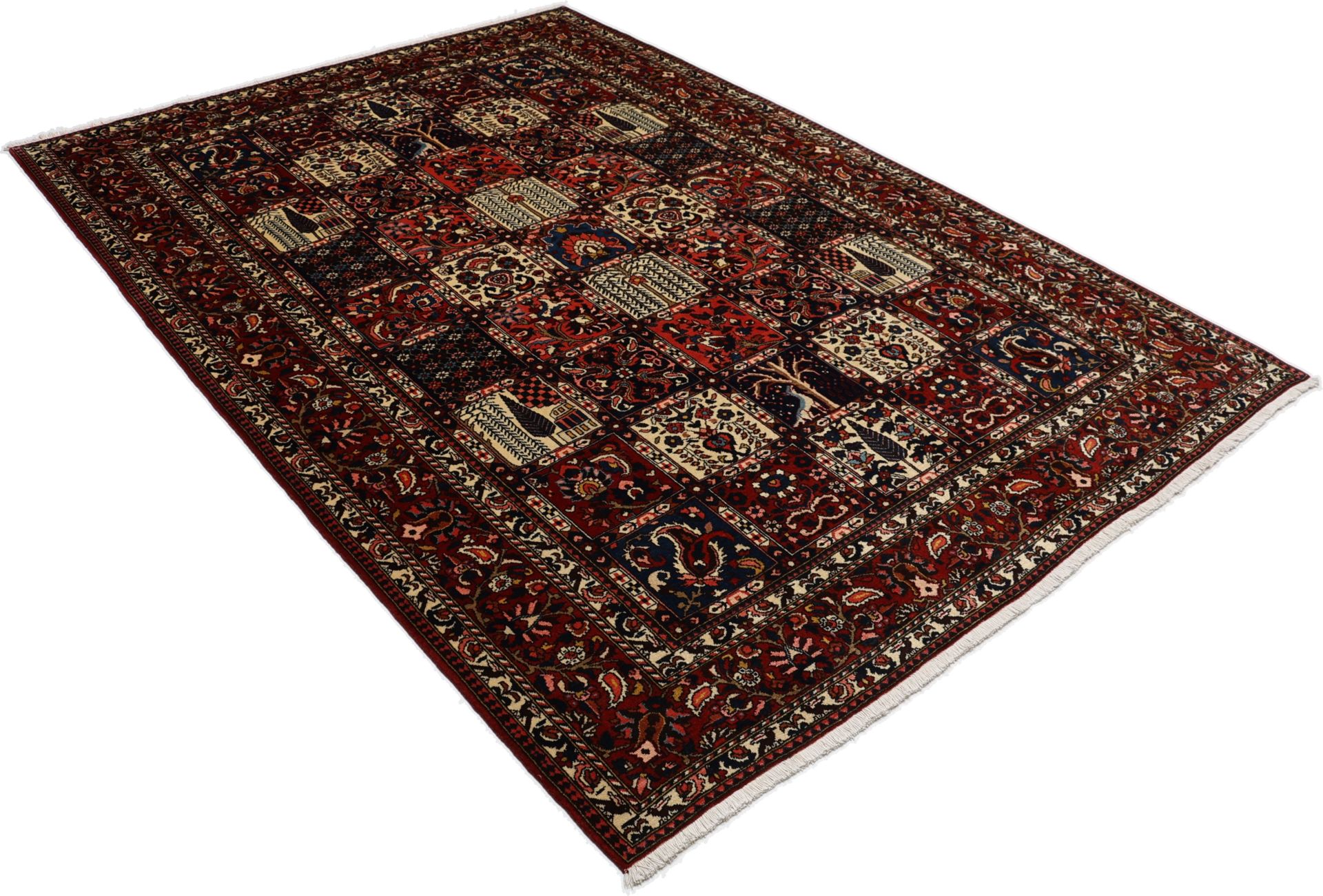 Bakhtiari Persian Rug — hand-knotted, 210 × 300 cm, Wool