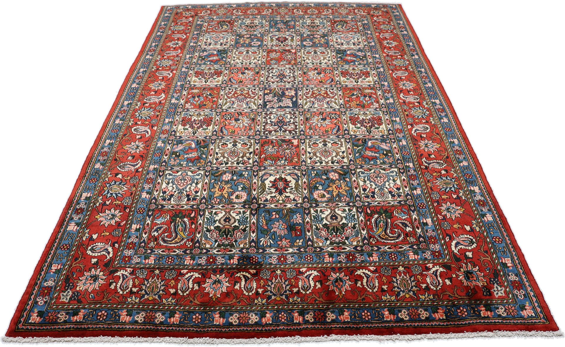Hand-Knotted Wool Bakhtiari Persian Rug, 205 × 312 cm