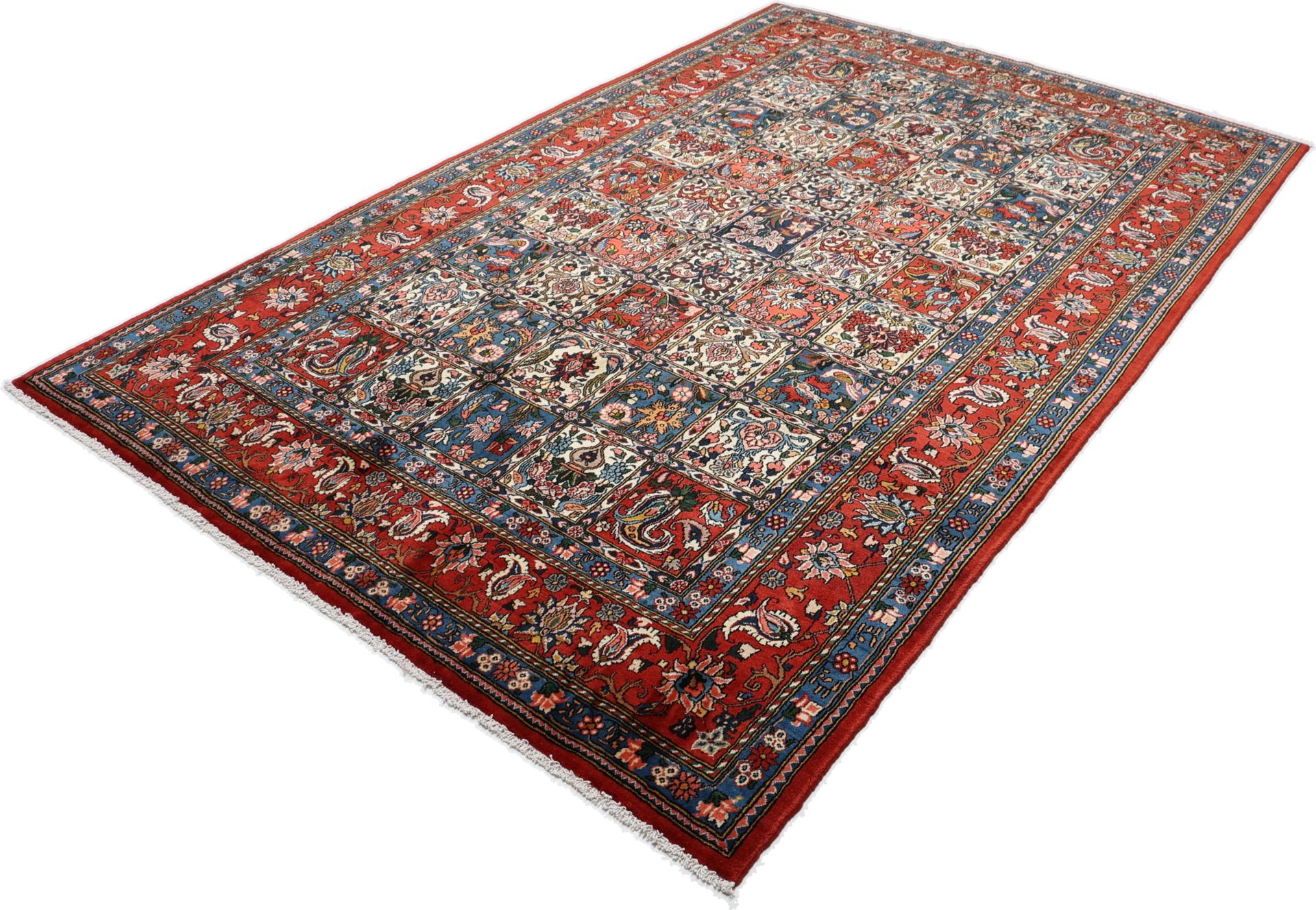 Hand-Knotted Wool Bakhtiari Persian Rug, 205 × 312 cm