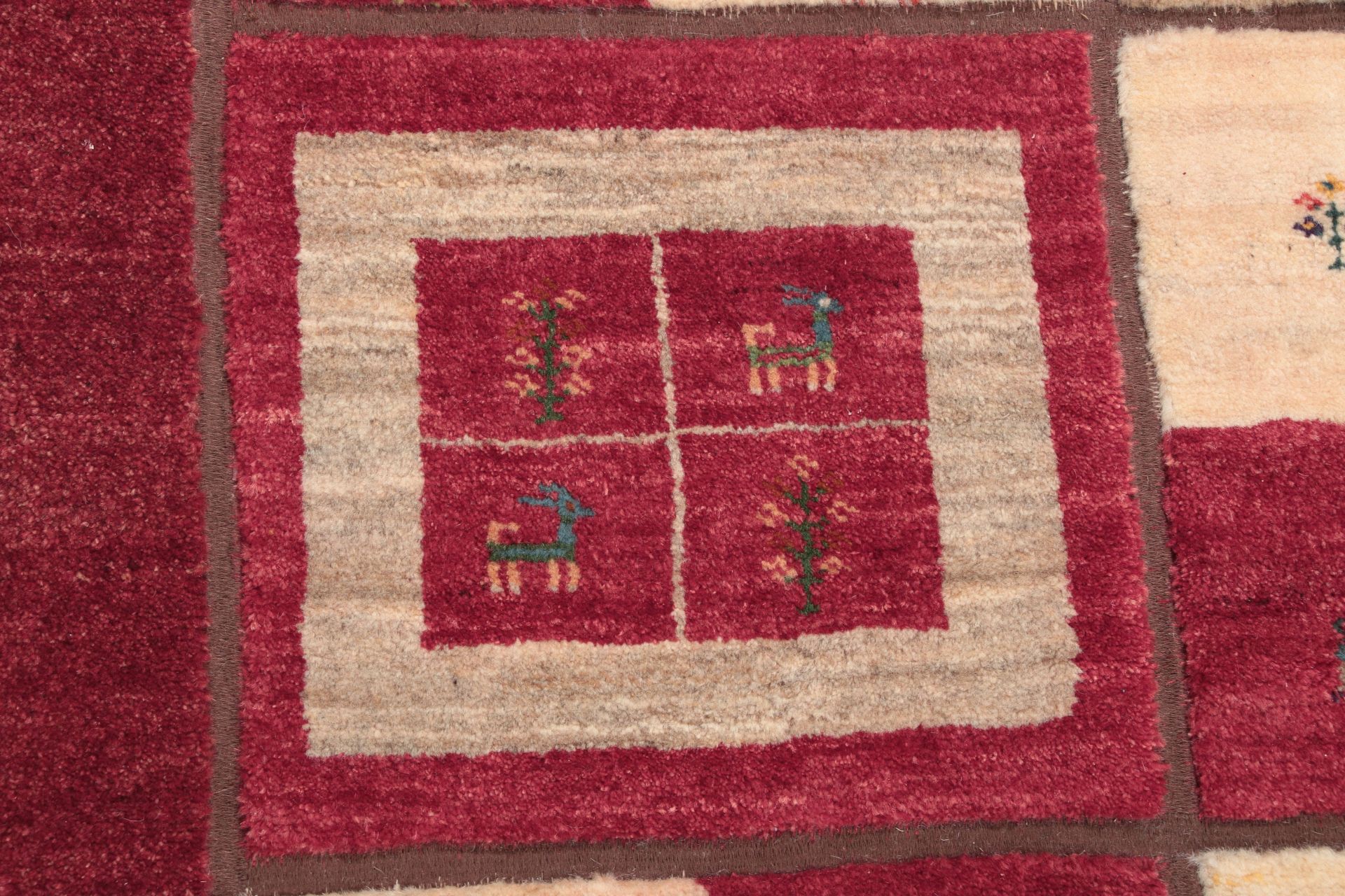 Gabbeh Persian Rug — hand-knotted, 204 × 305 cm, Wool