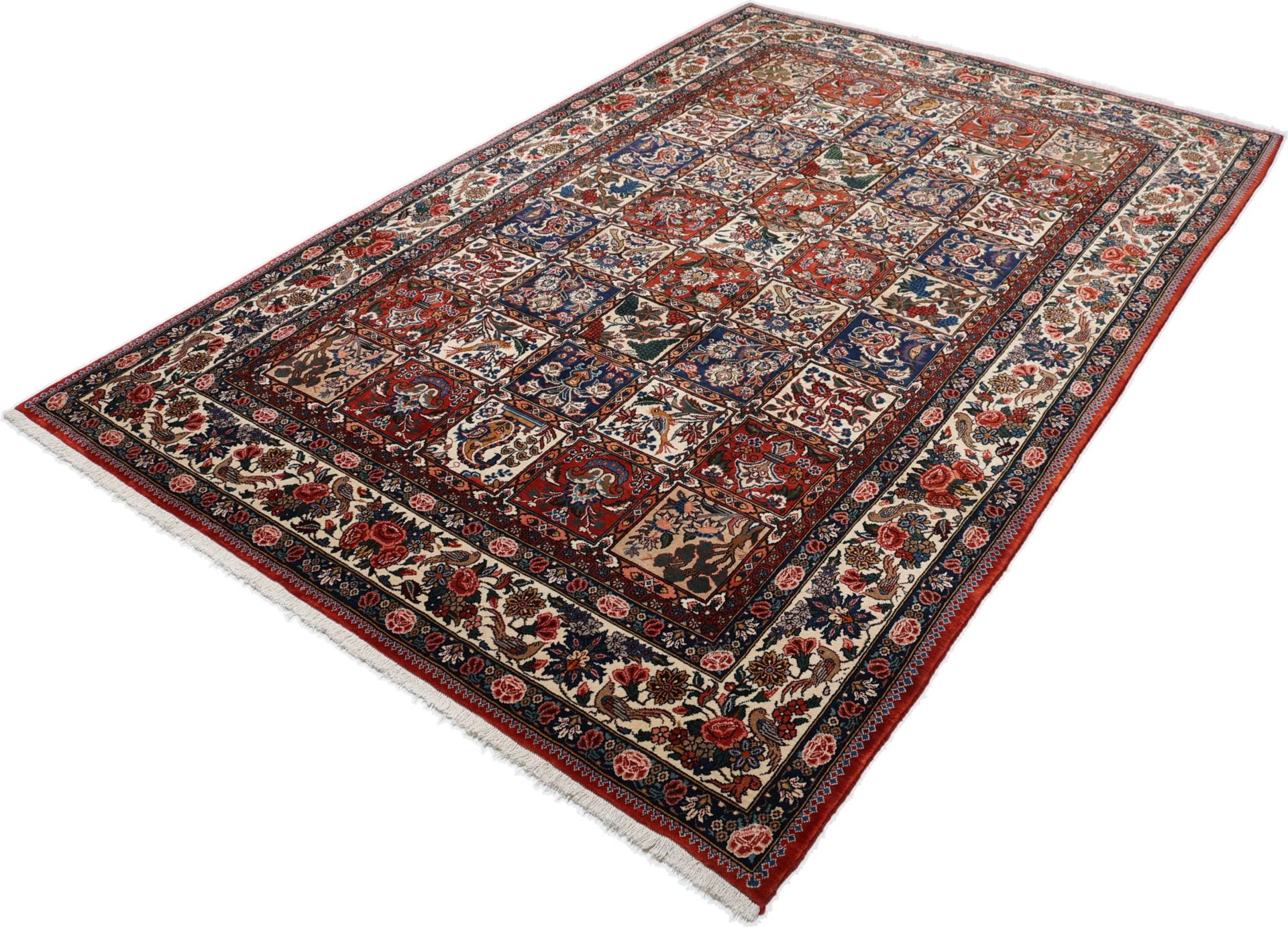 Hand-Knotted Wool Bakhtiari Persian Rug, 208 × 310 cm