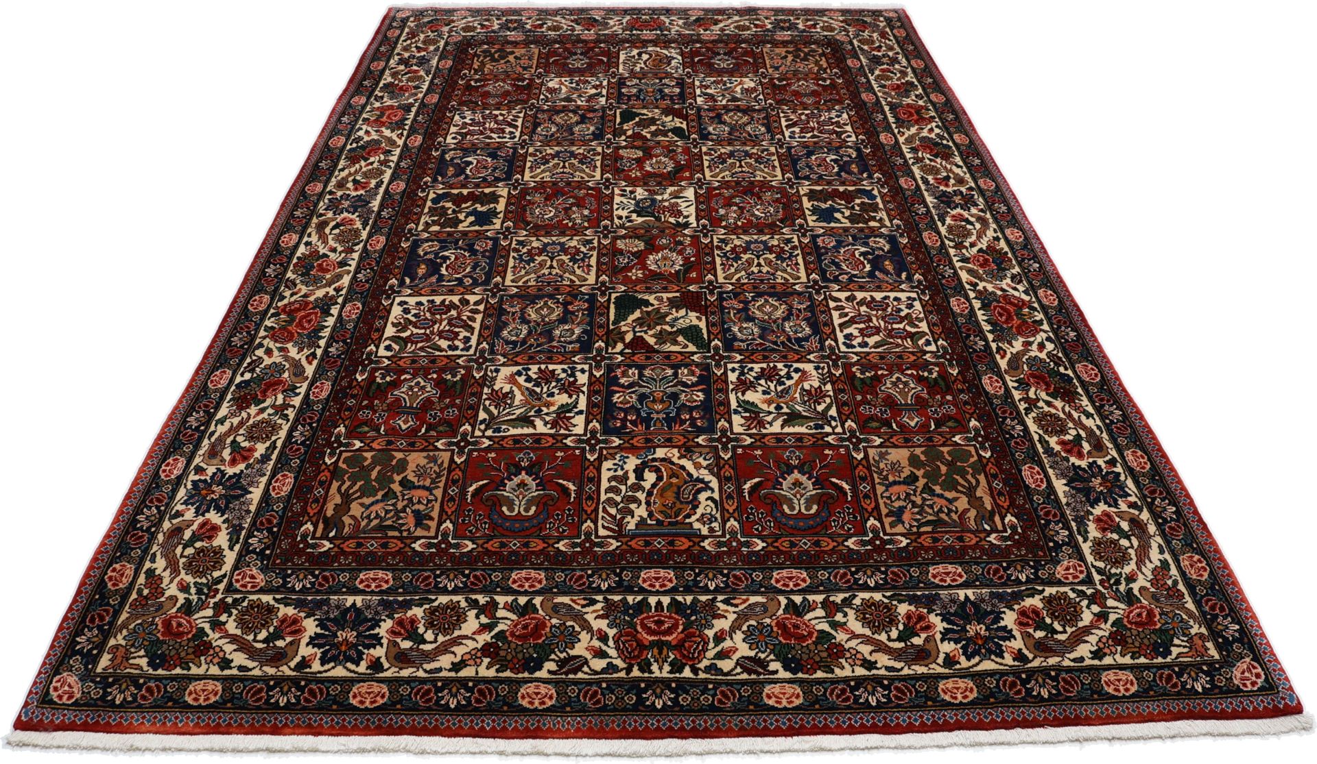 Hand-Knotted Wool Bakhtiari Persian Rug, 208 × 310 cm