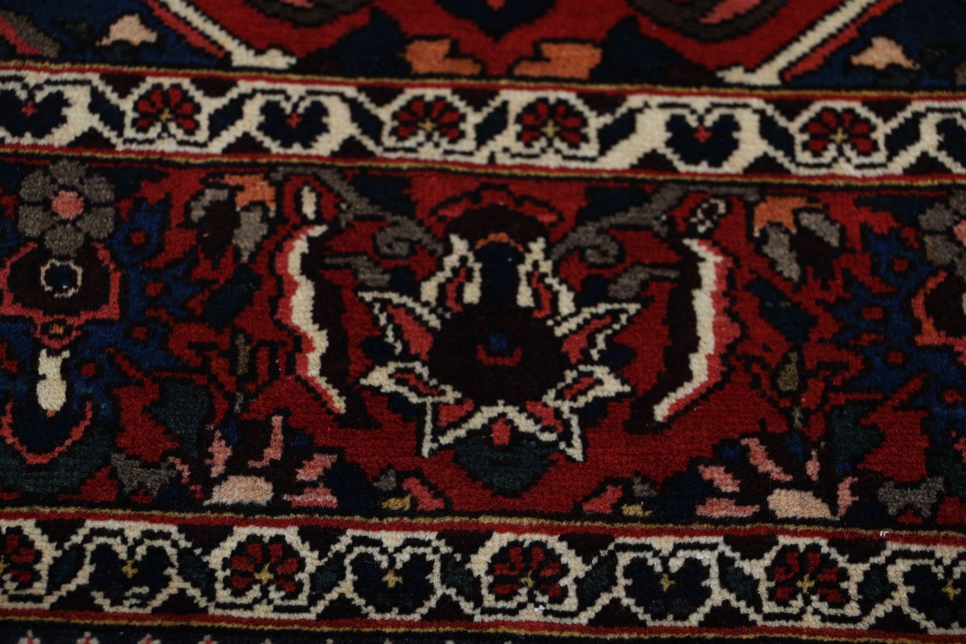 Bakhtiari Persian Rug — hand-knotted, 208 × 305 cm, Wool
