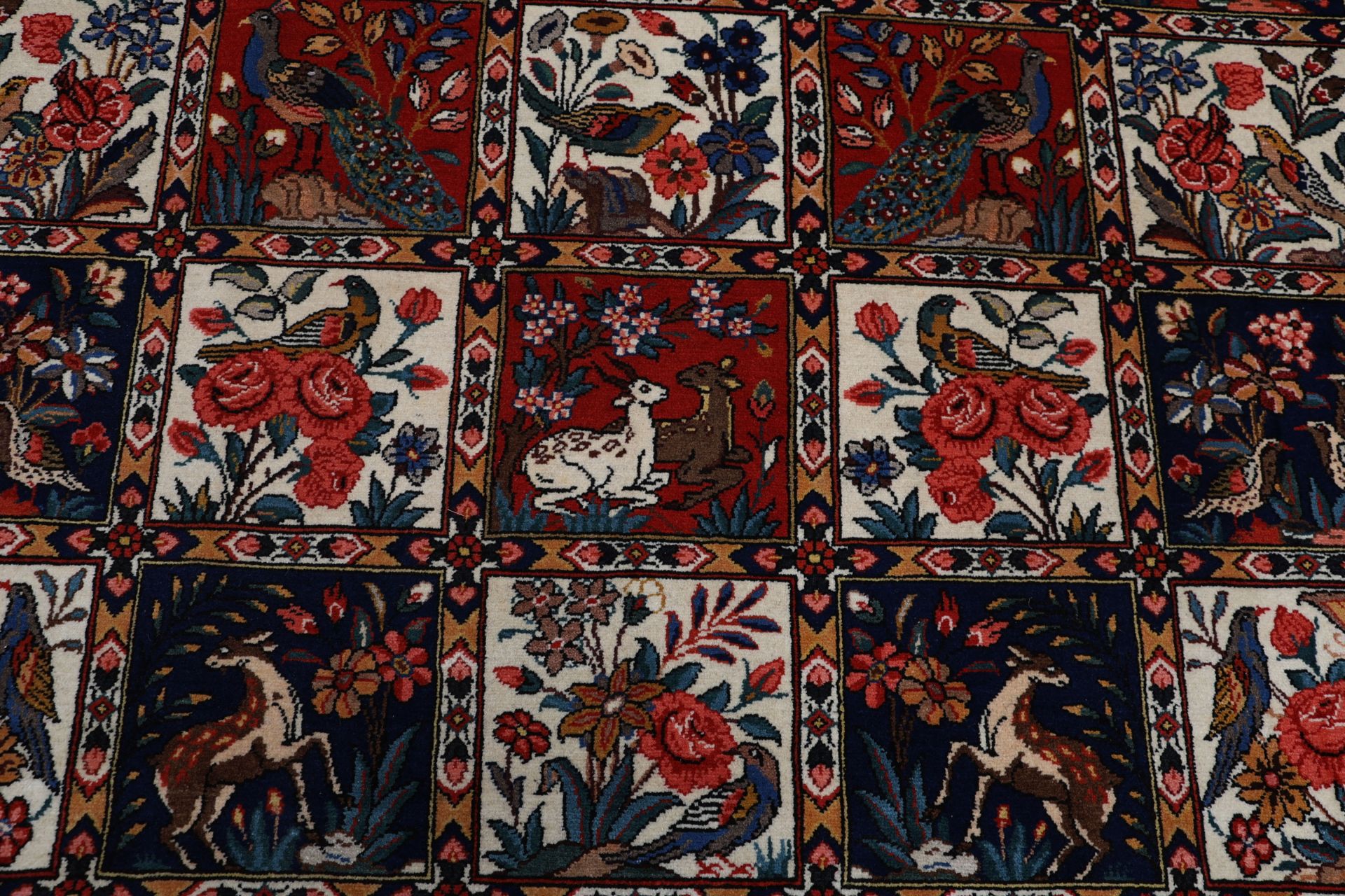 Hand-Knotted Wool Bakhtiari Persian Rug, 215 × 323 cm