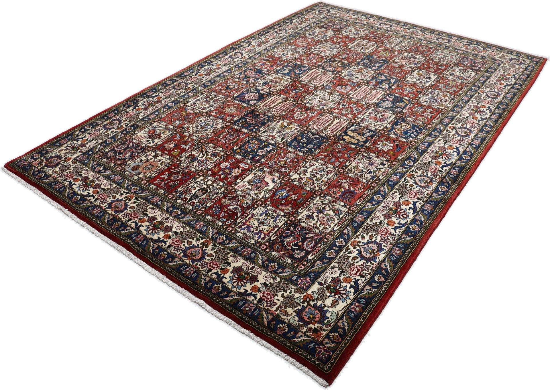 Hand-Knotted Wool Bakhtiari Persian Rug, 208 × 308 cm