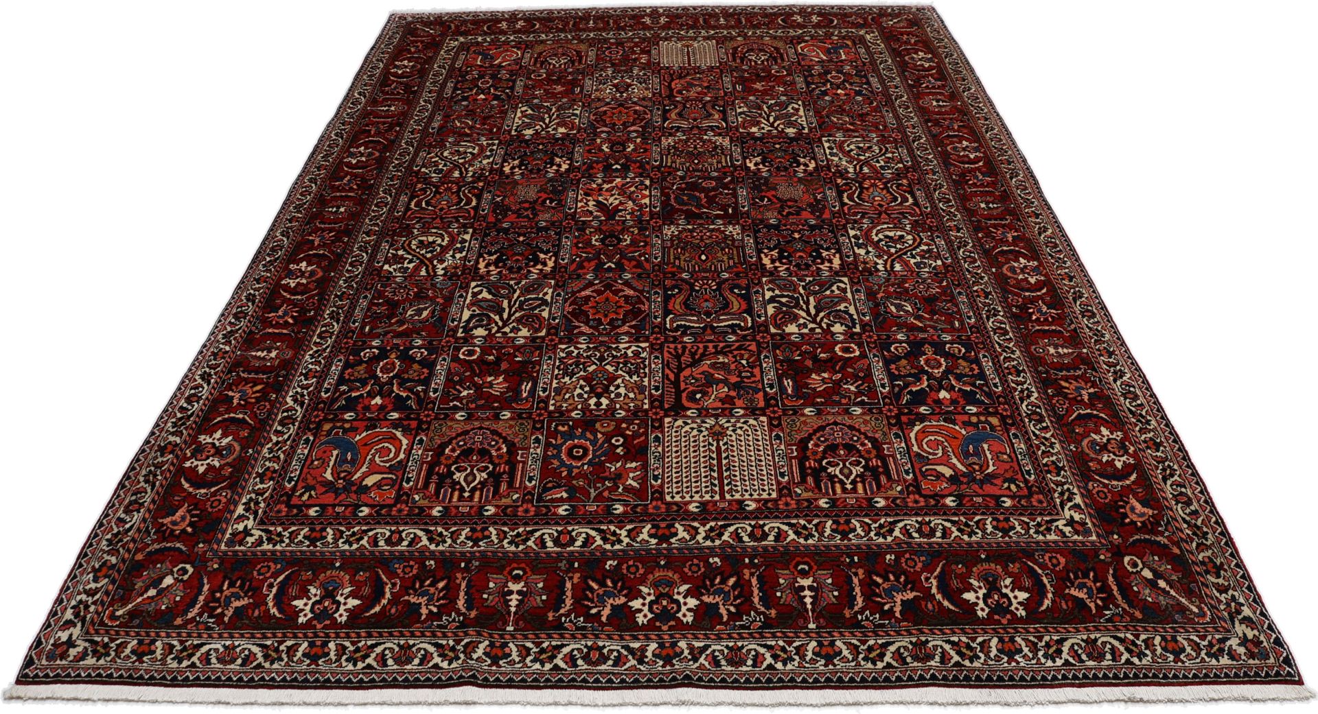 Hand-Knotted Wool Bakhtiari Persian Rug, 220 × 323 cm