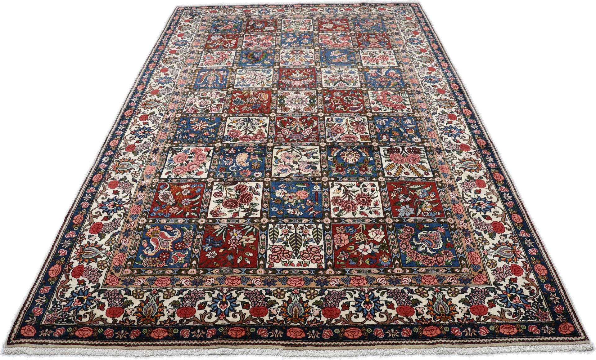 Bakhtiari Persian Rug — hand-knotted, 208 × 312 cm, Wool