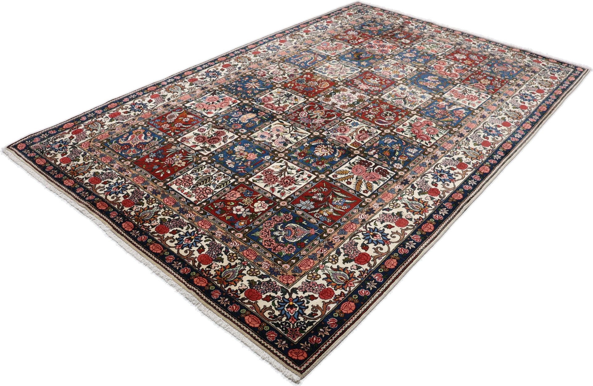 Bakhtiari Persian Rug — hand-knotted, 208 × 312 cm, Wool