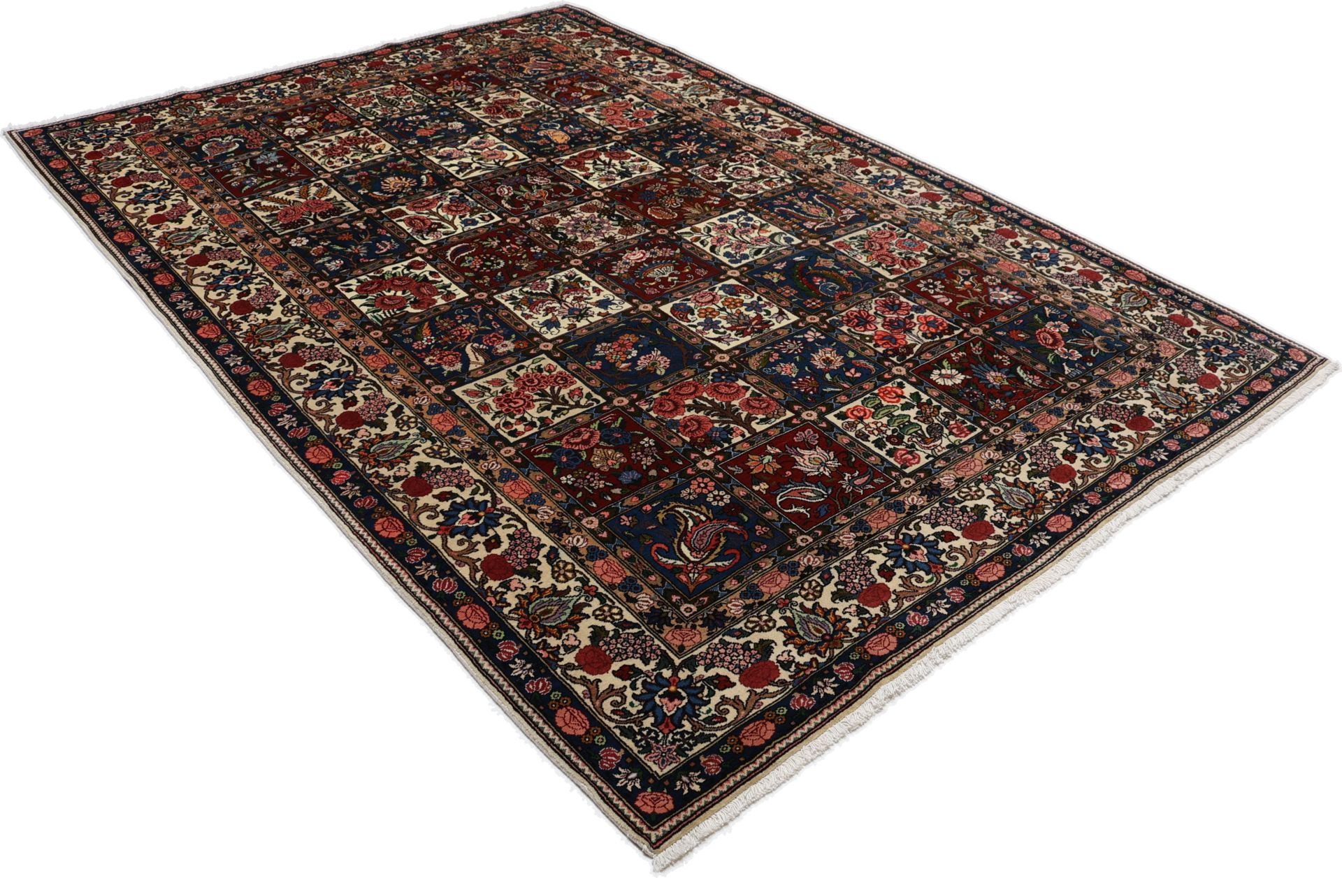 Bakhtiari Persian Rug — hand-knotted, 208 × 312 cm, Wool