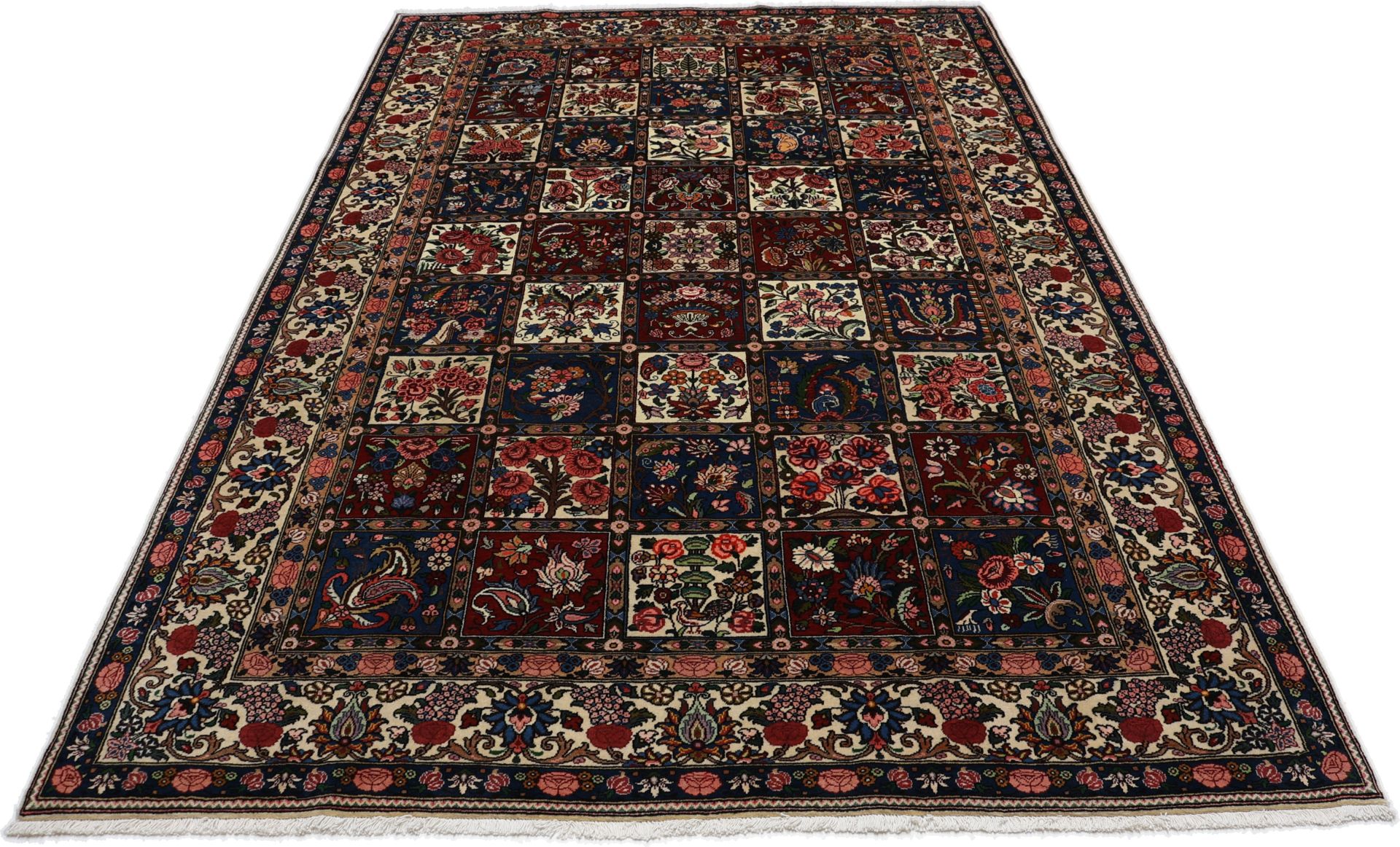 Bakhtiari Persian Rug — hand-knotted, 208 × 312 cm, Wool