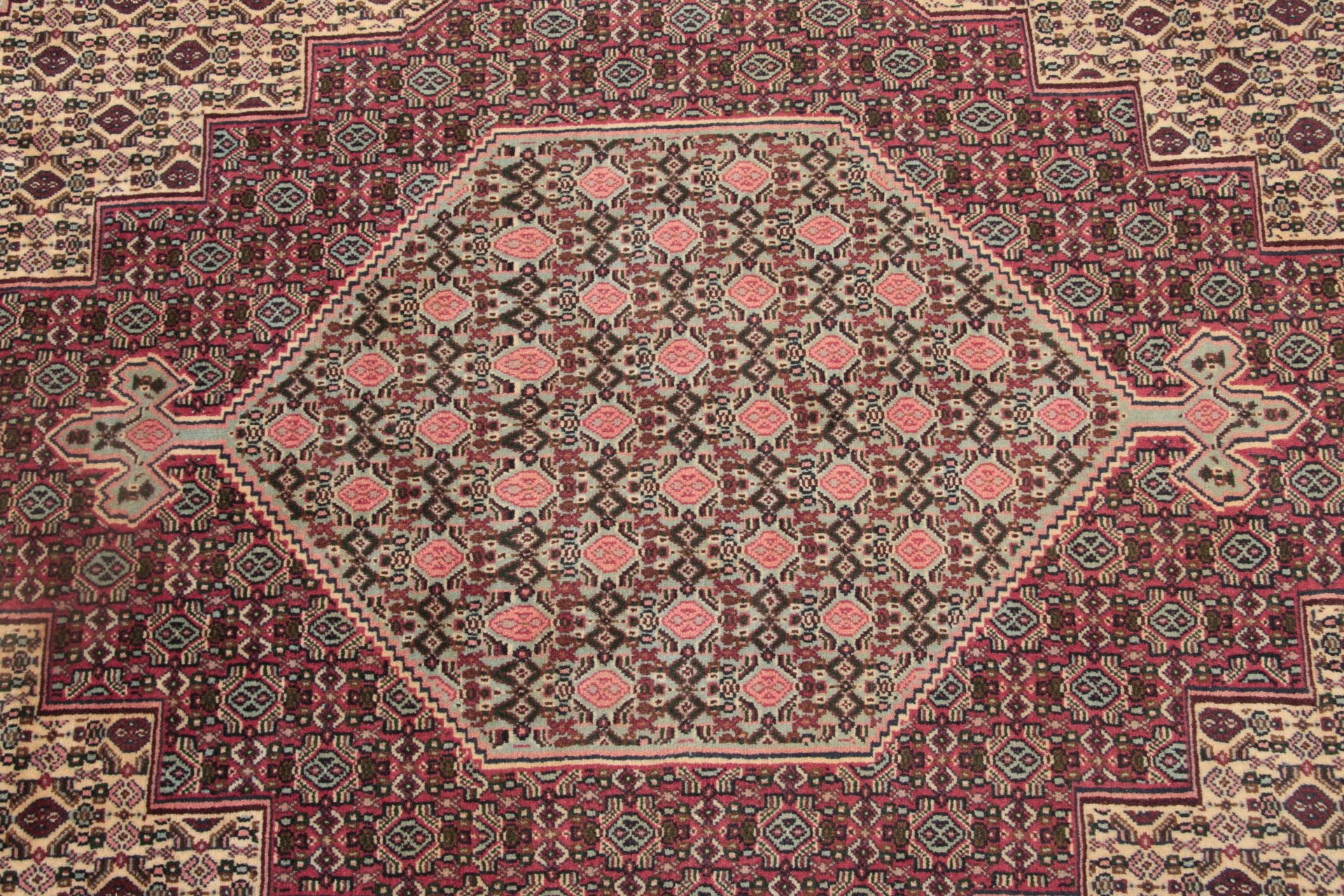 Hand-Knotted Wool Persian Rug, 205 × 300 cm