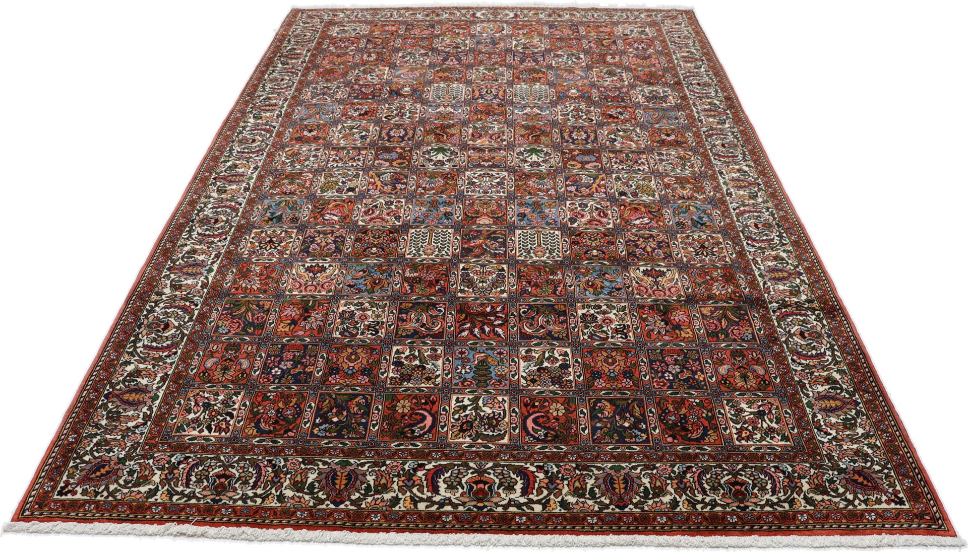 Bakhtiari Persian Rug 197 × 296 cm, Wool, hand-knotted