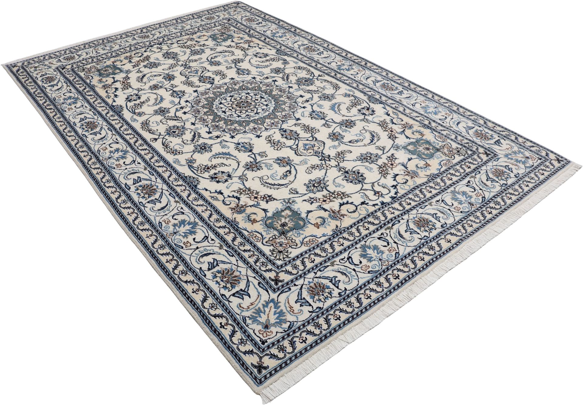 Nain Persian Rug 196 × 297 cm, Wool, hand-knotted