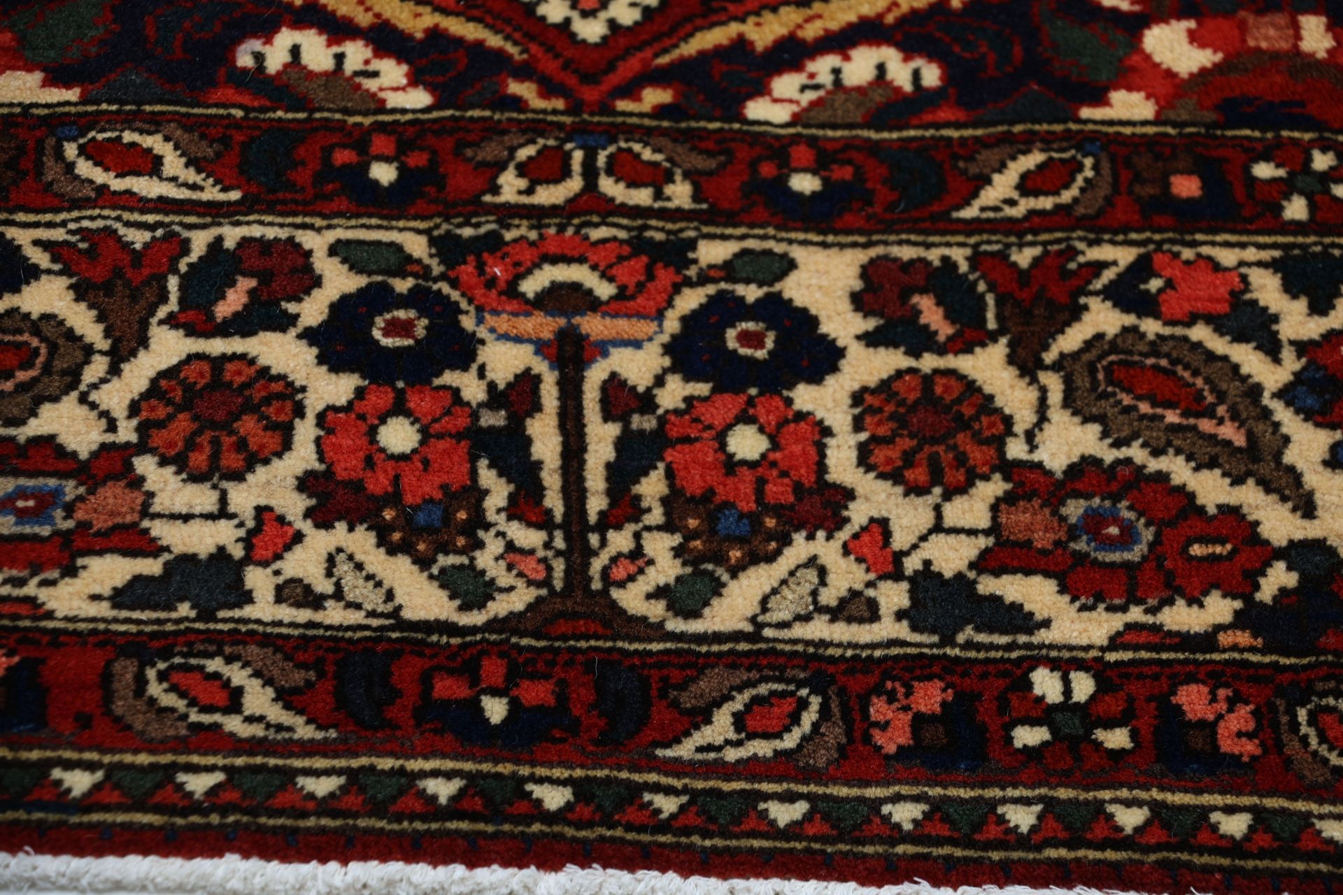 Hand-Knotted Wool Bakhtiari Persian Rug, 216 × 295 cm