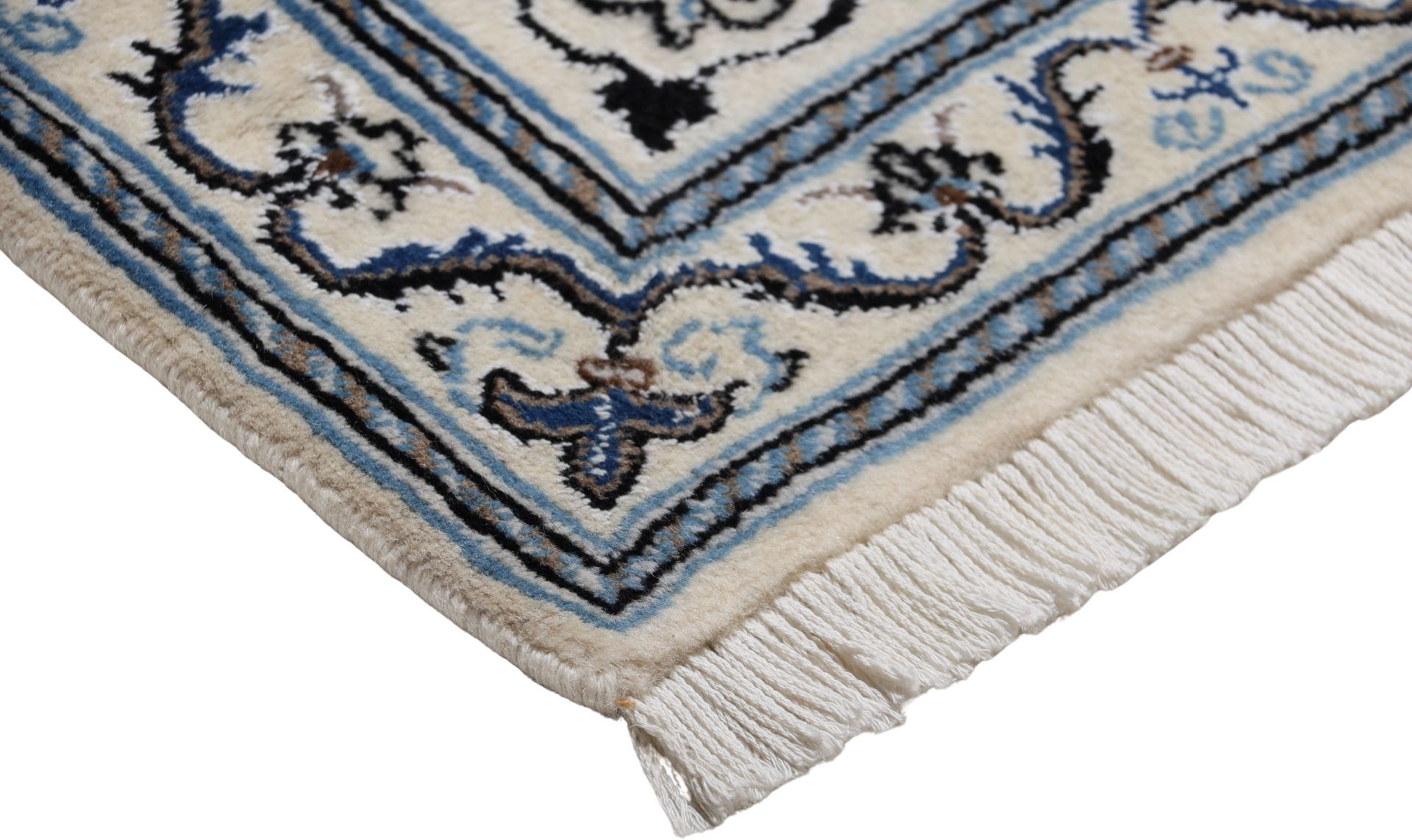 Hand-Knotted Wool Nain Persian Rug, 196 × 299 cm