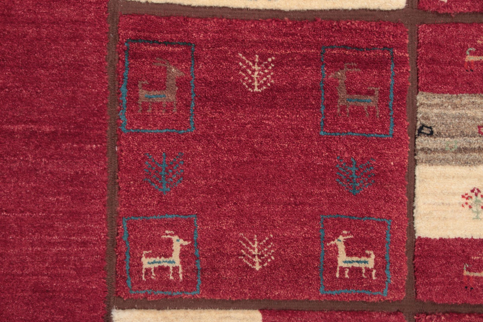 Gabbeh Persian Rug — hand-knotted, 204 × 303 cm, Wool