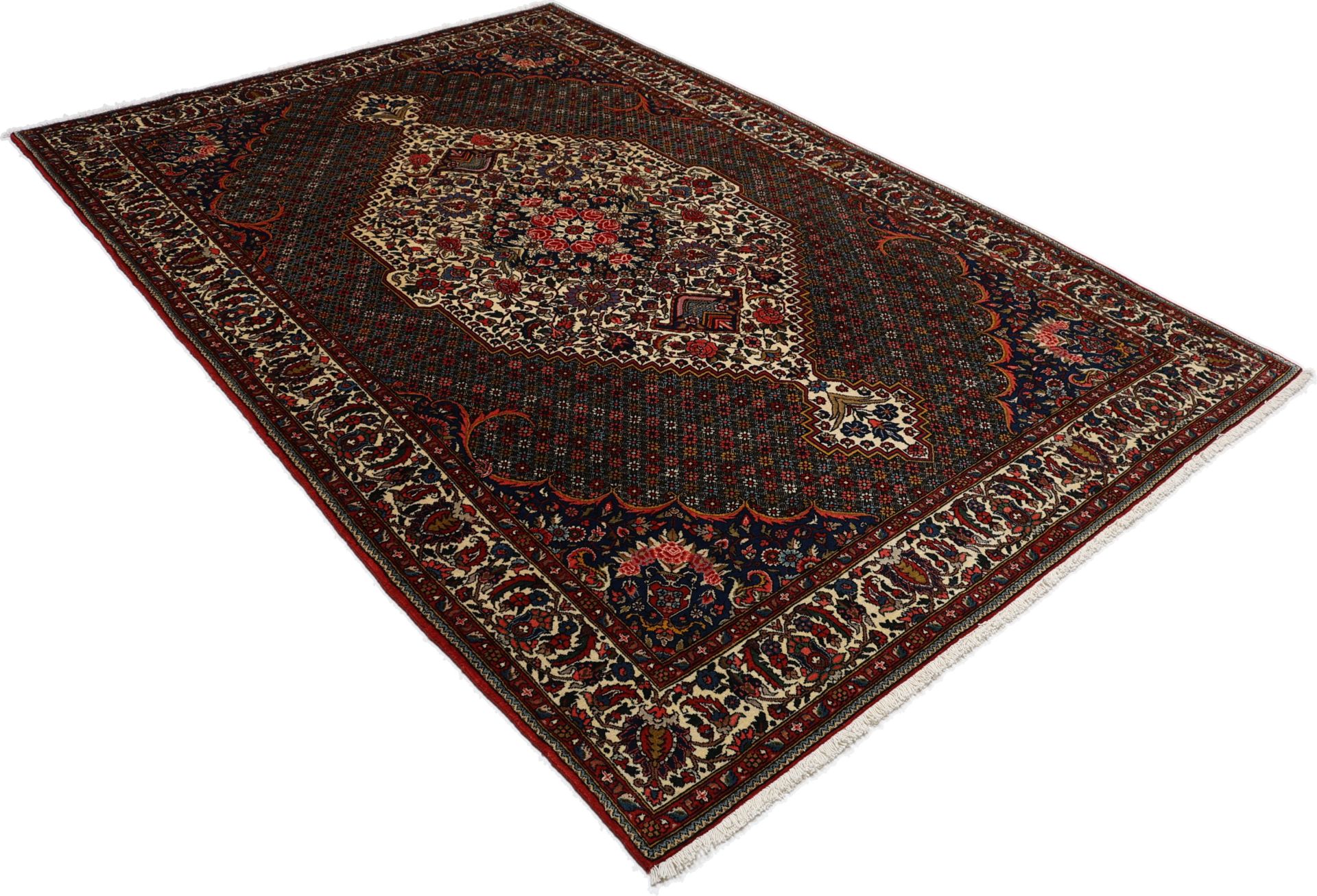 Hand-Knotted Wool Bakhtiari Persian Rug, 200 × 303 cm