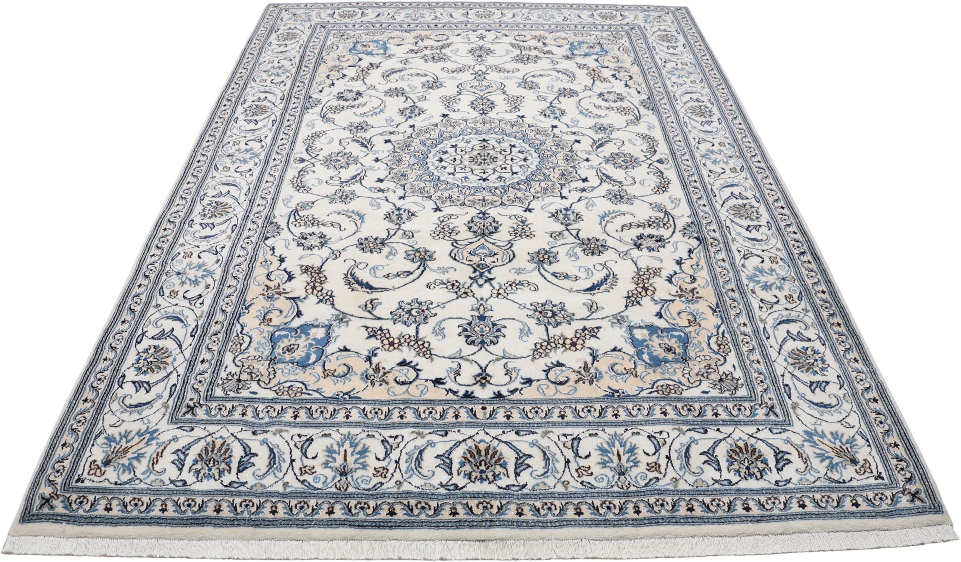Nain Persian Rug — hand-knotted, 197 × 288 cm, Wool