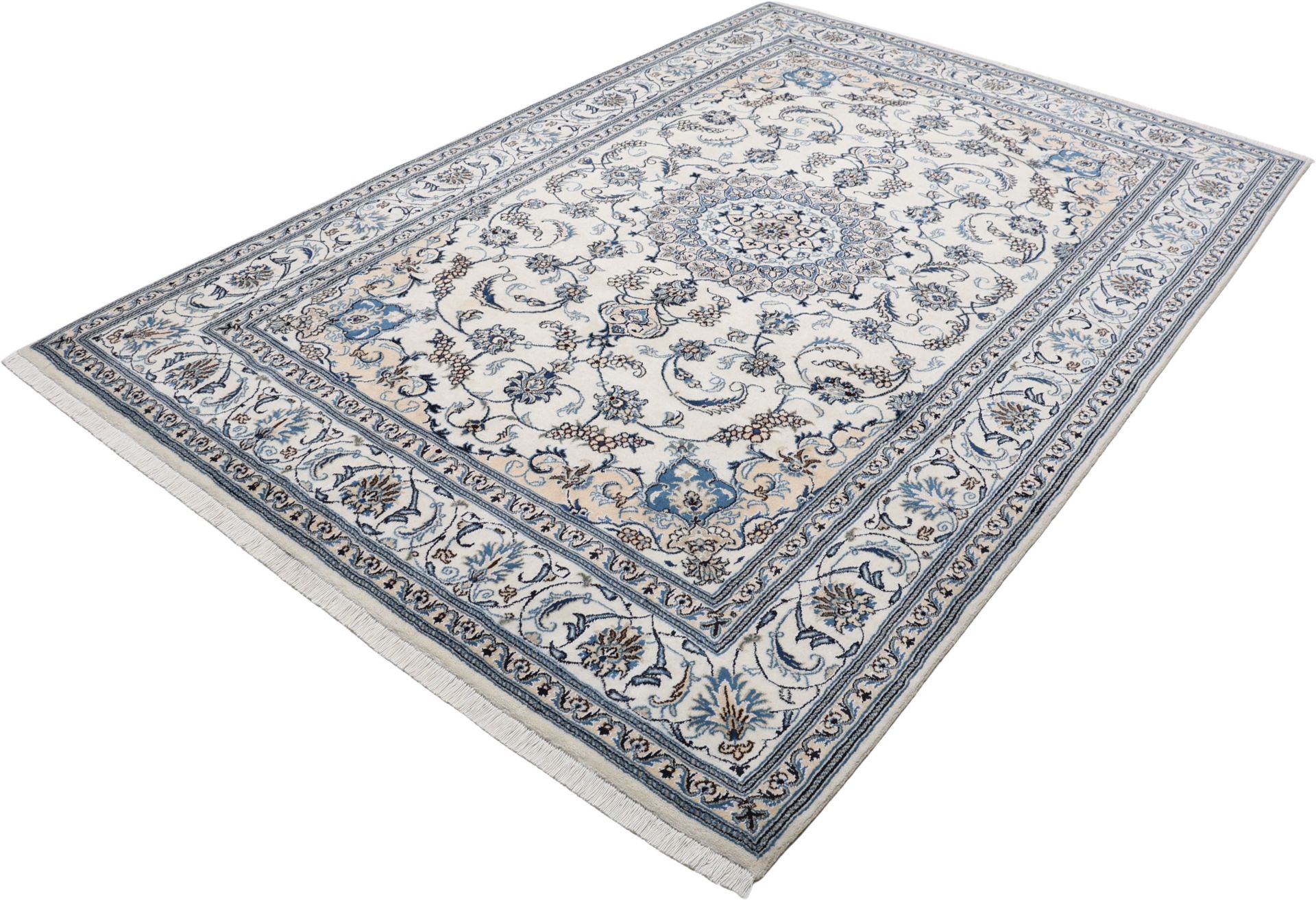 Nain Persian Rug — hand-knotted, 197 × 288 cm, Wool