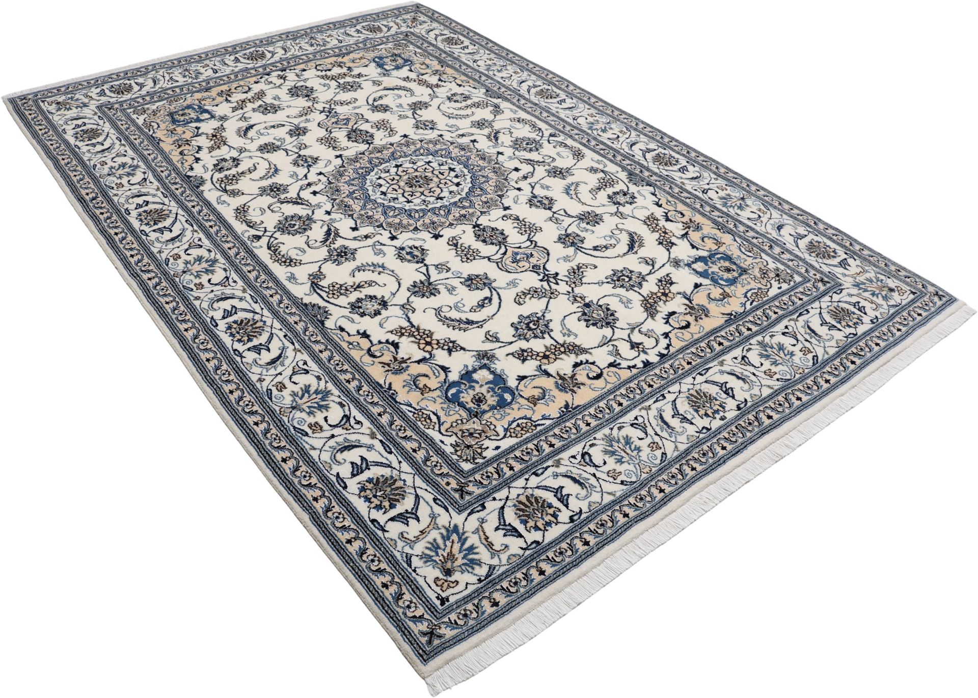Nain Persian Rug — hand-knotted, 197 × 288 cm, Wool