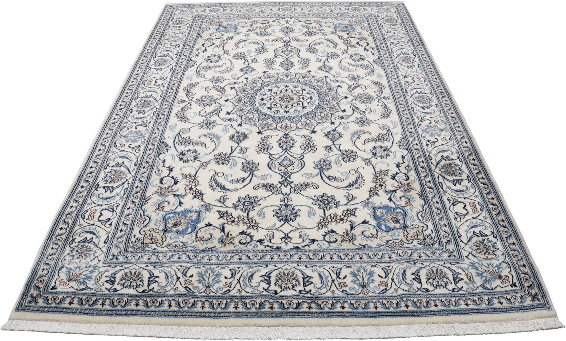 Hand-Knotted Wool Nain Persian Rug, 200 × 298 cm